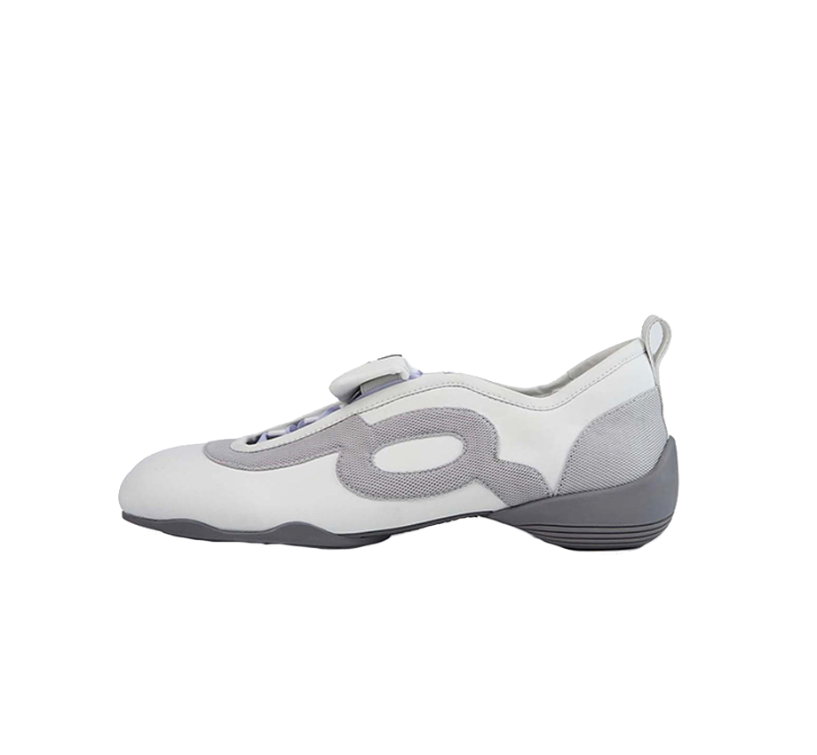 그레이프 레트로 스트래피 텅 스니커즈 화이트((W) GRAPE Retro Strappy Tongue Sneakers White) - 6