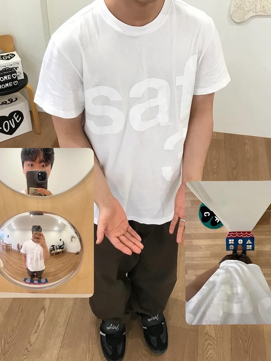 [예약 배송][KREAM 단독] Safarispot Basic Safari T-Shirt White, [예약 배송][KREAM 단독] Safarispot Basic Safari T-Shirt Black 착용 스타일