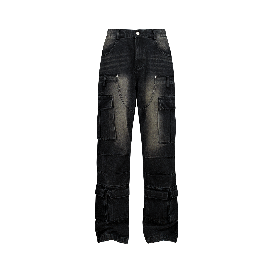 도미넌트 세미 플레어 워싱 데님 팬츠 블랙(Dominant Semi Flare Washed Denim Pants_Black)