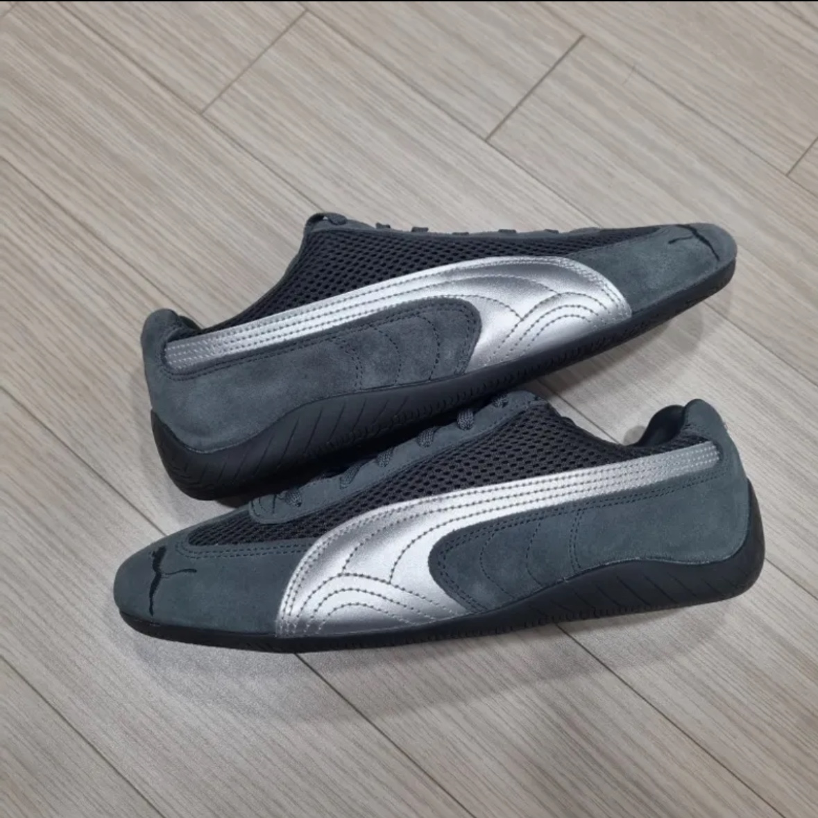 Puma Speedcat Premium Grey Matte Silver 착용 스타일