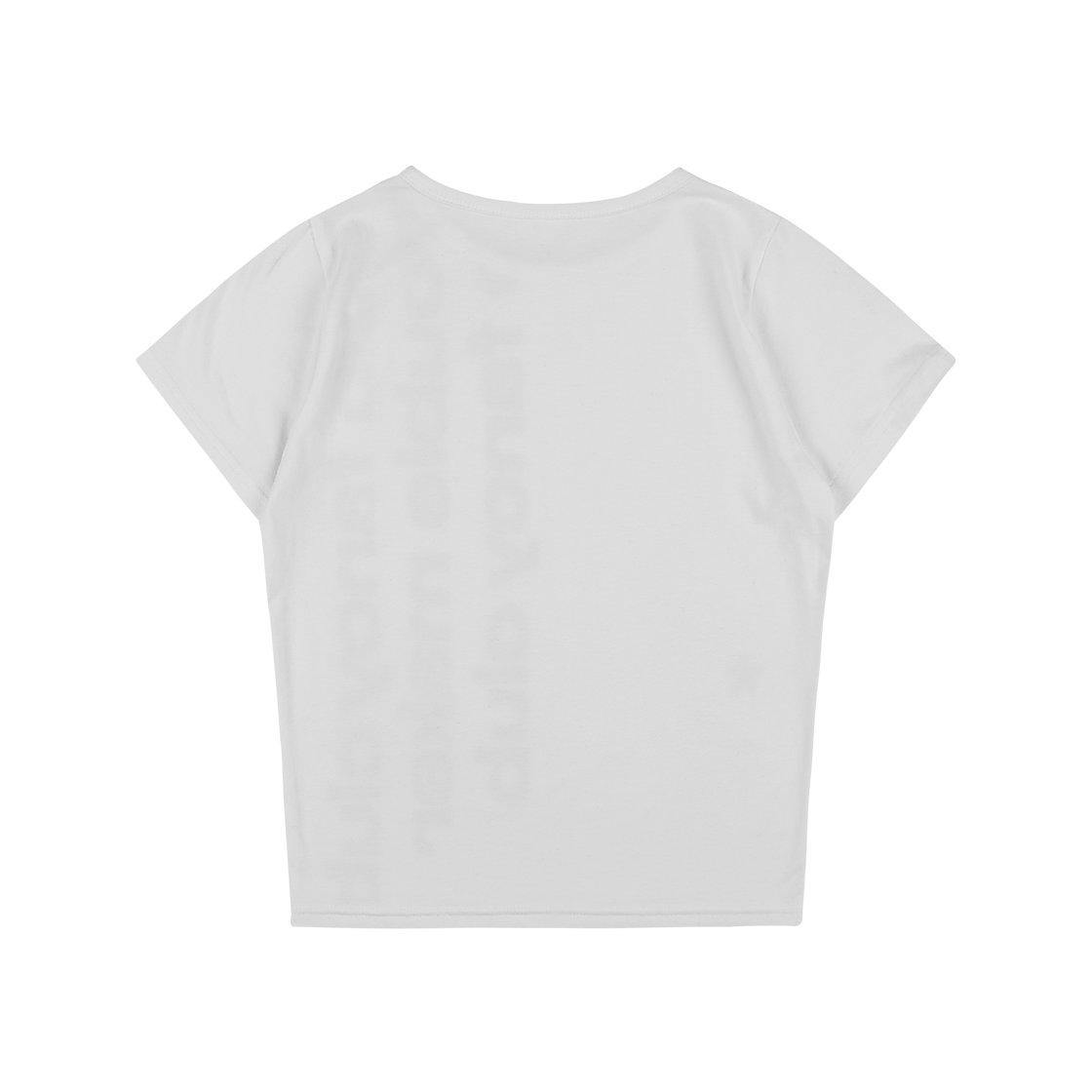 F25QB103WH Fancy Club Baywatch Crop Tee White - #2
