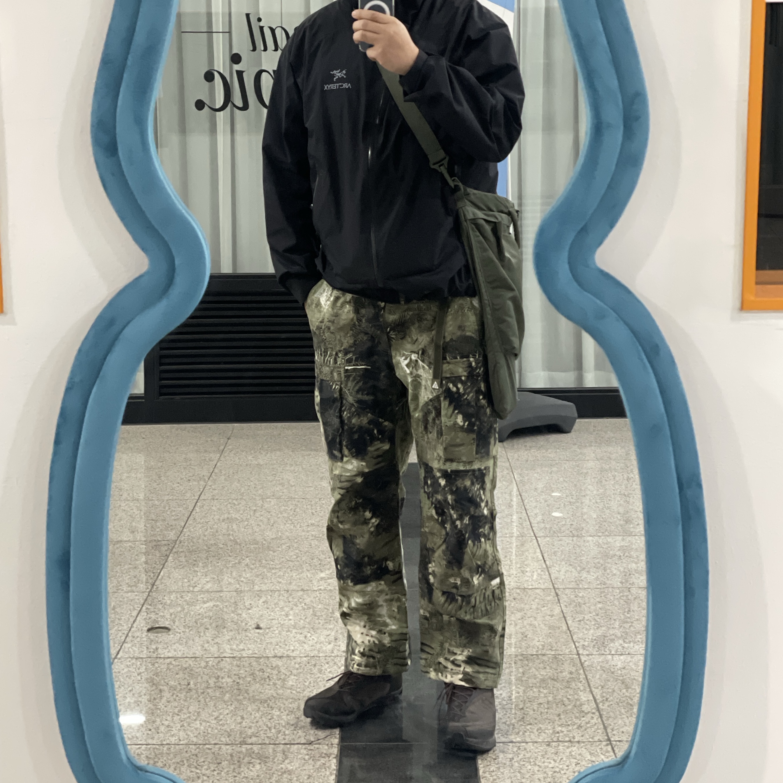 Nike ACG Smith Summit Allover Print Cargo Pants Oil Green - Asia, On Running x Post Archive Faction (Paf) Cloudventure Peak Cacao Espresso 착용 스타일