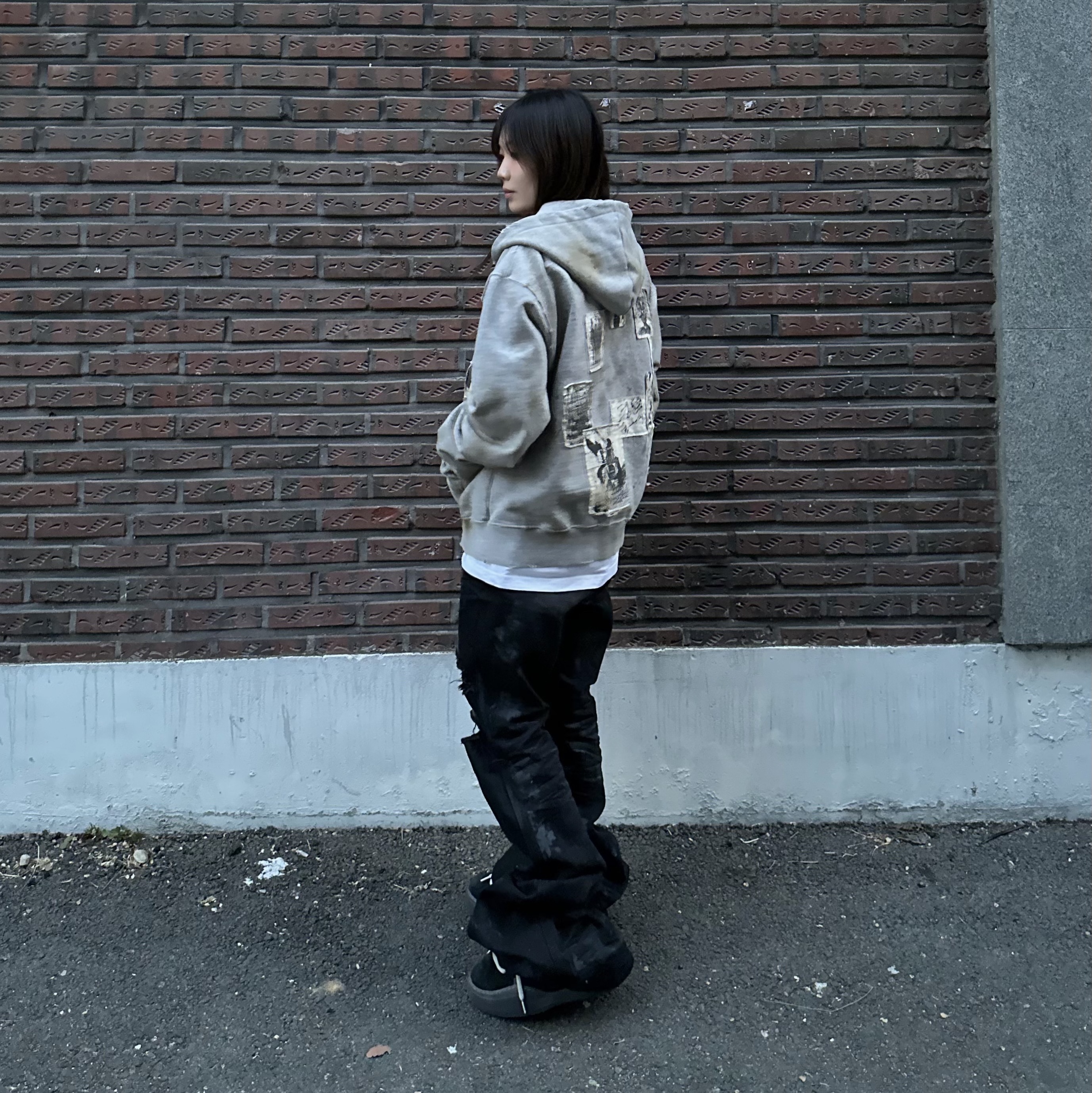 ERL Vamp Skate Shoe Pirate Black 착용 스타일 - 2