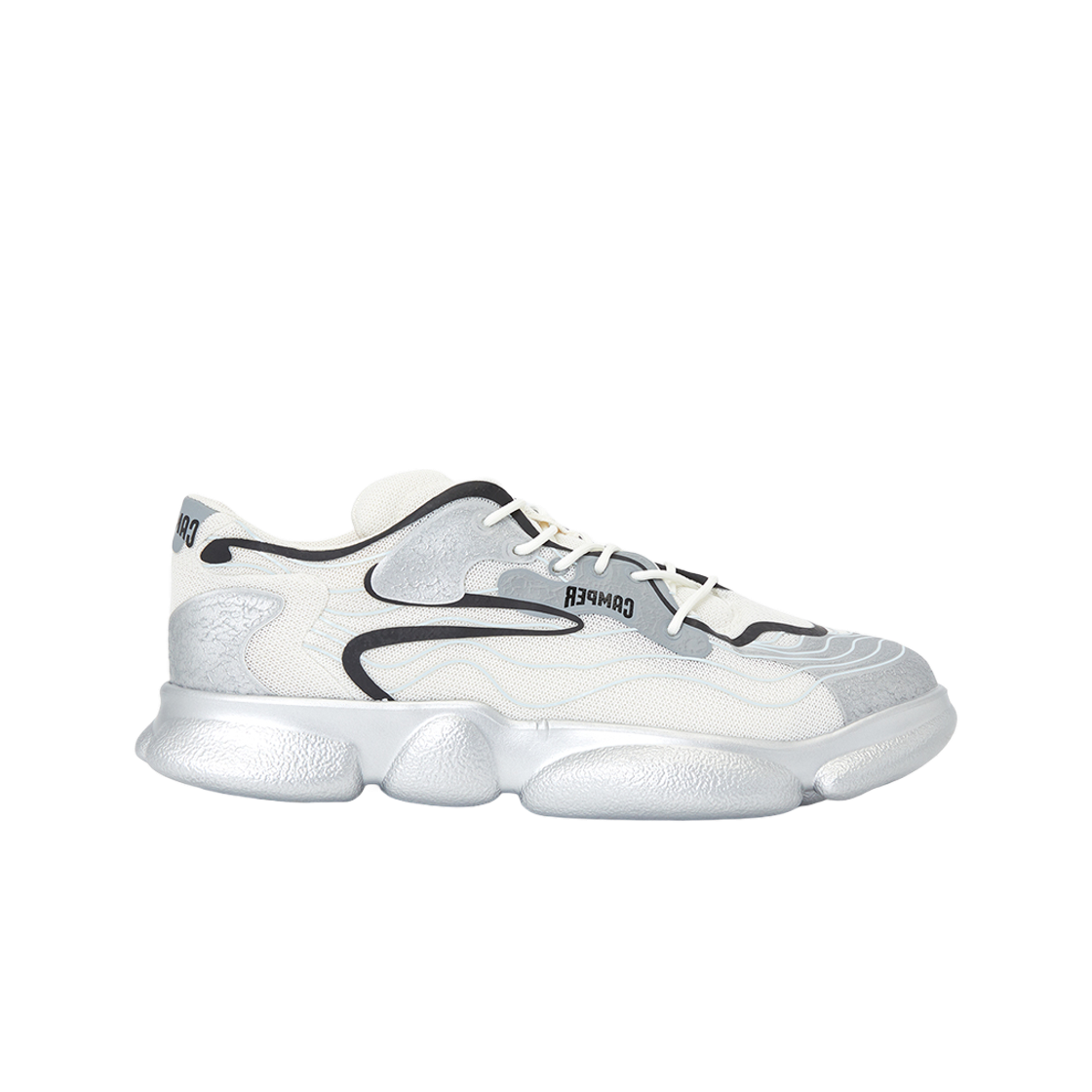K100992-007 Camper Karst Recycled Pet Sneakers Silver