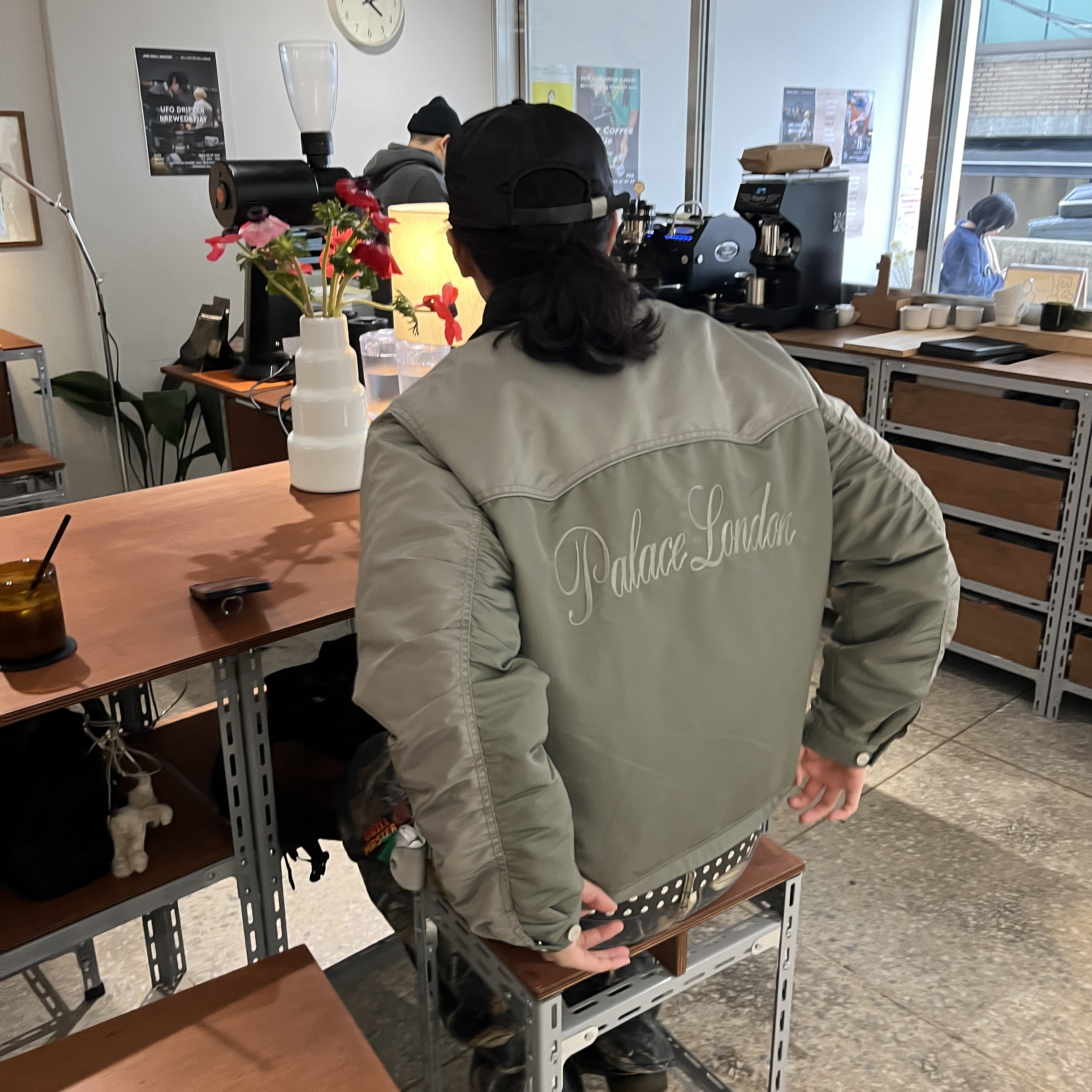Palace Rodeo Nylon Jacket The Deep Green - 24SS 착용 스타일