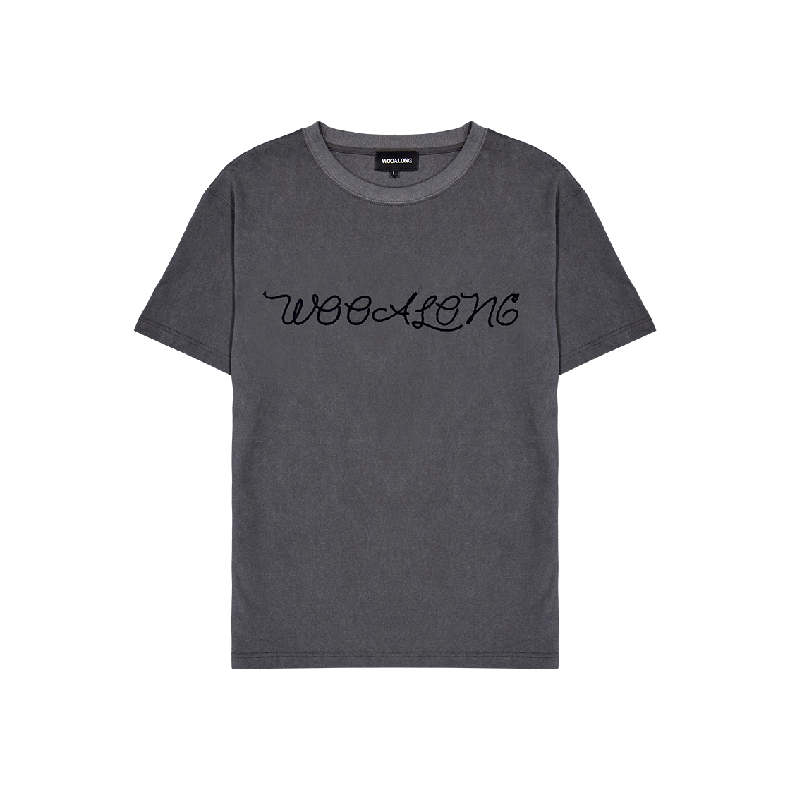 Tシャツ・カットソー WOOALONG RopeType Washed Loose Tshirt FADE CHARCOAL WL252JS MUSINSA | WOOALONG Rope-Type Washed Loose T-shirt - FADE NAVY