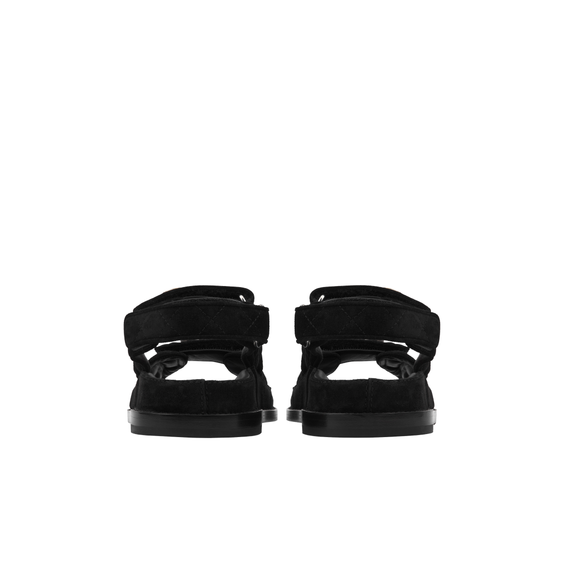 (W) 샤넬 샌들 스웨이드 카프스킨 & 블랙((W) Chanel Sandals Suede Calfskin & Black) - 6