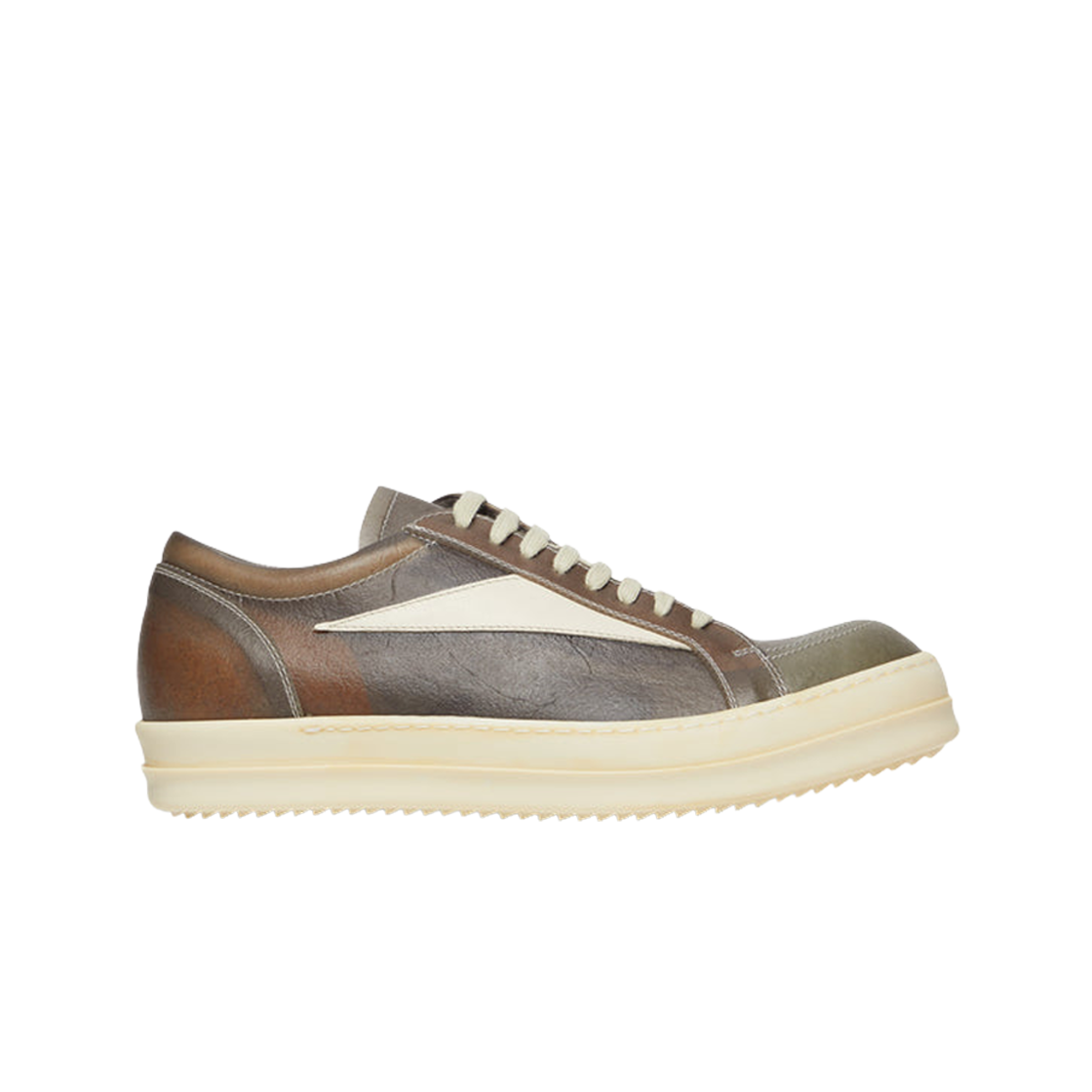 릭 오웬스 빈티지 레더 로우 스니커즈 더스트 밀크(Rick Owens Vintage Leather Low Sneakers Dust Milk) - 1
