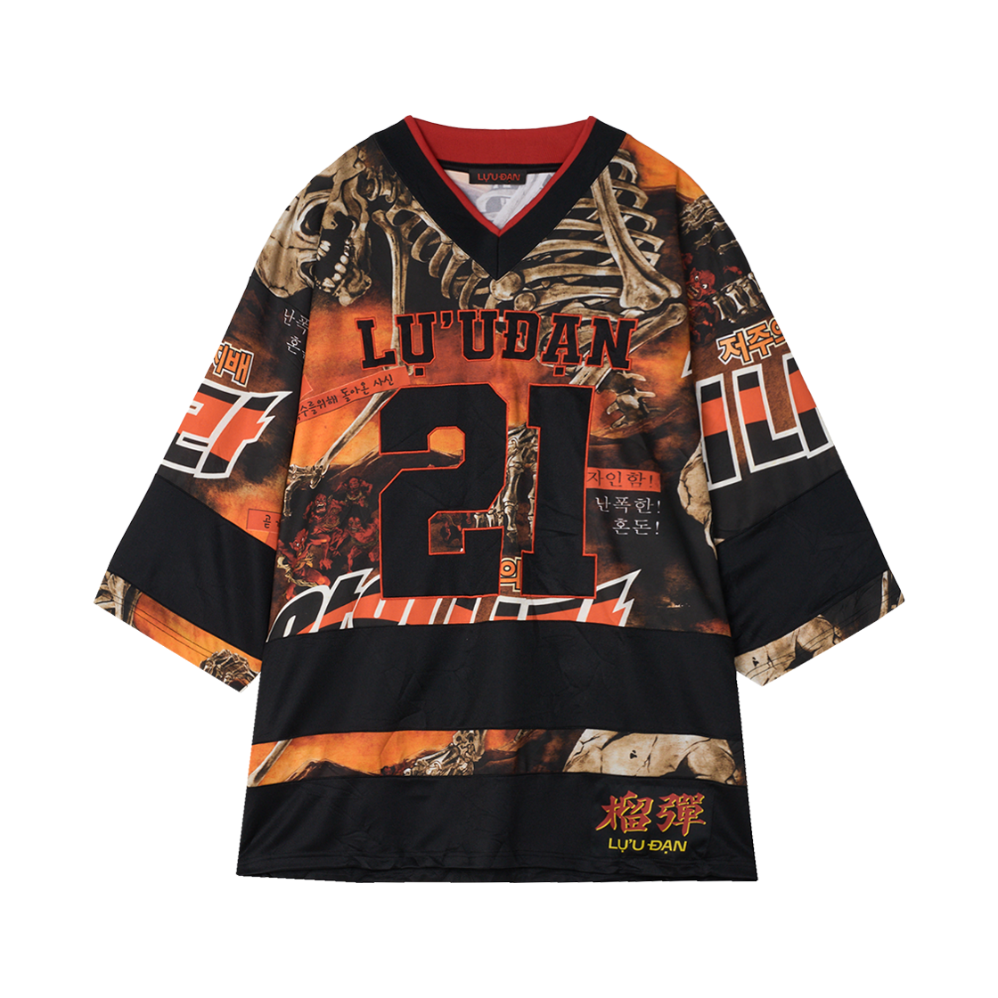 KM5BTSSLU07ML LU'UDAN Hockey Top L-D Reaper Movie - 25SS