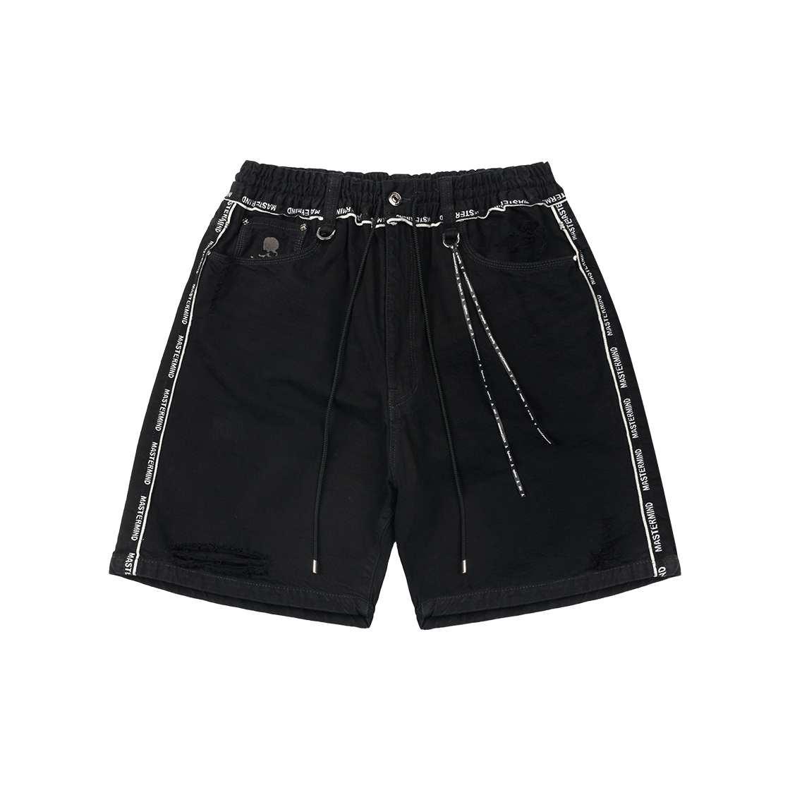 마스터마인드 재팬 인사이드 아웃 데님 쇼츠 블랙 - 25SS(Mastermind Japan Inside Out Denim Shorts Black - 25SS)