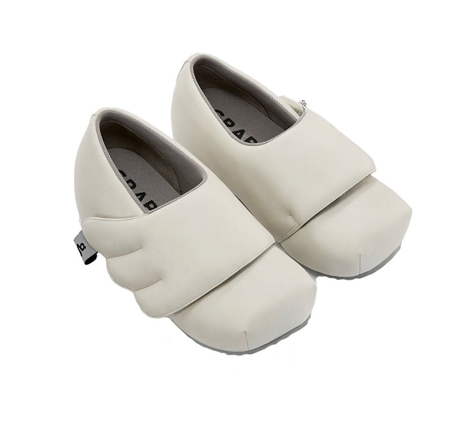 그레이프 화이트 윙스 플랫폼 슈즈(GRAPE Wings Platform Shoes)