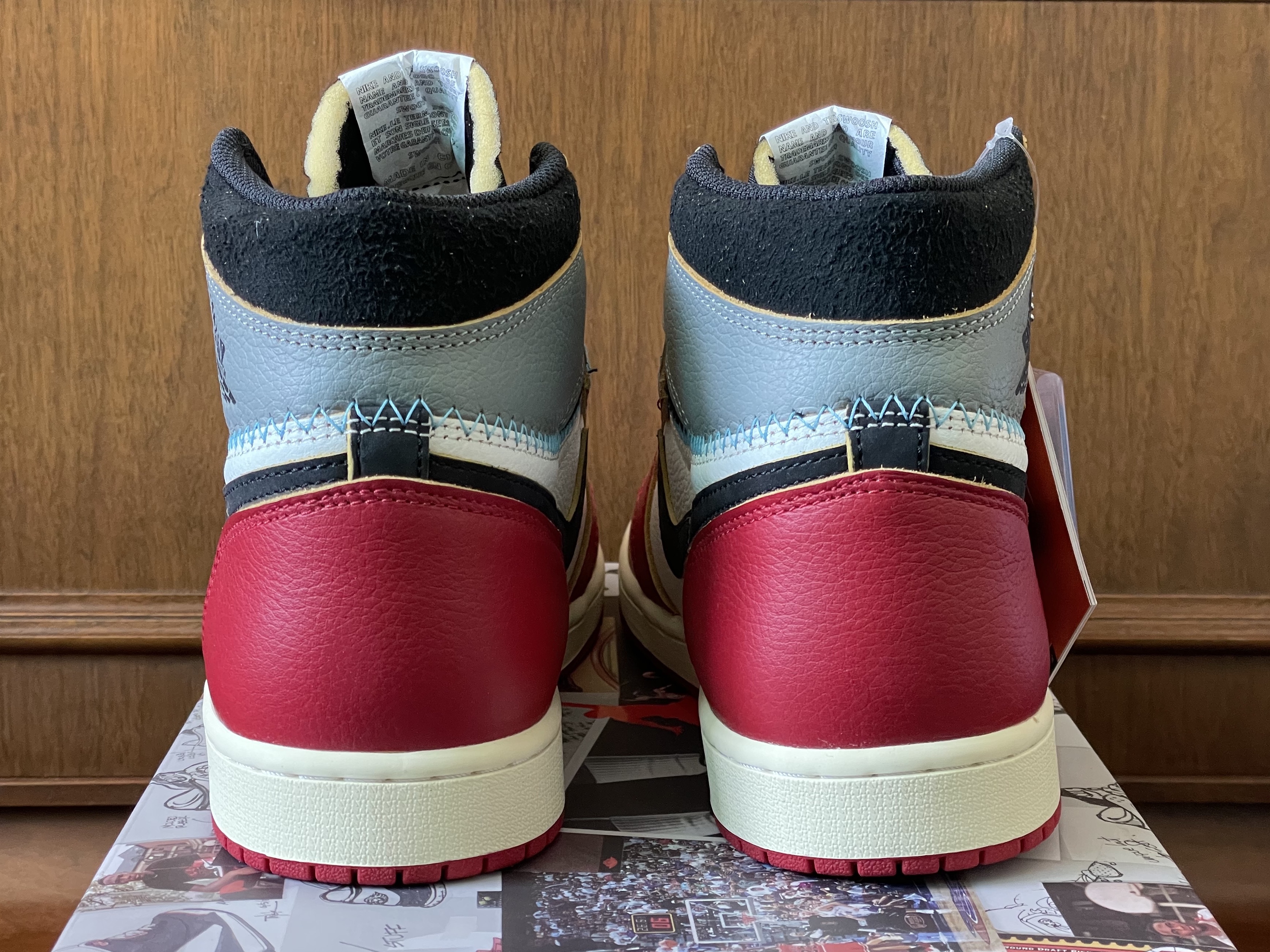 Jordan 1 x Union Retro High OG Chicago Shadow 착용 스타일 - 4