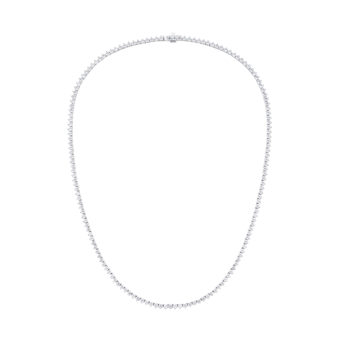 넘버링 #3710 N-dia 테니스 네크리스 3 프롱