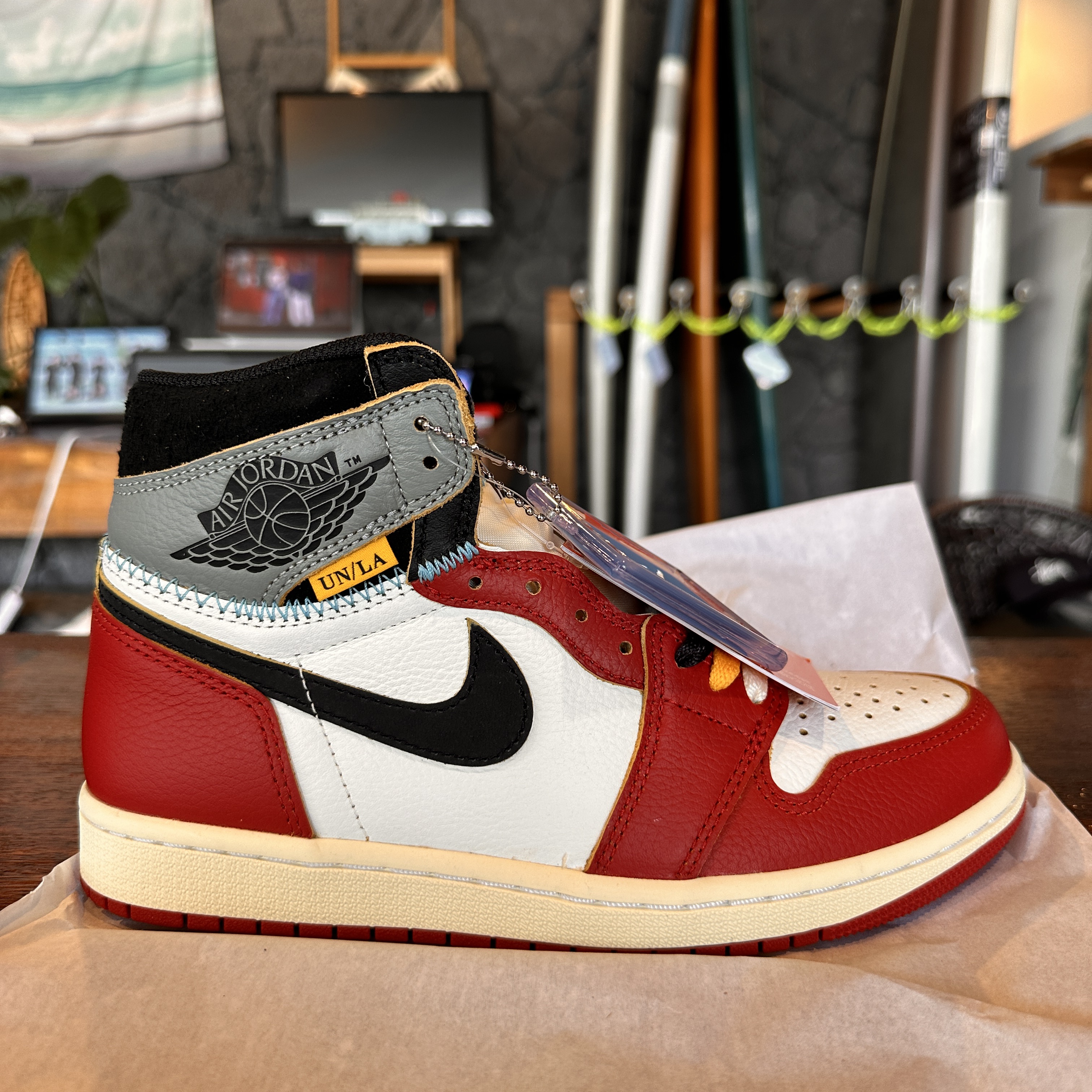 Jordan 1 x Union Retro High OG Chicago Shadow 착용 스타일 - 2