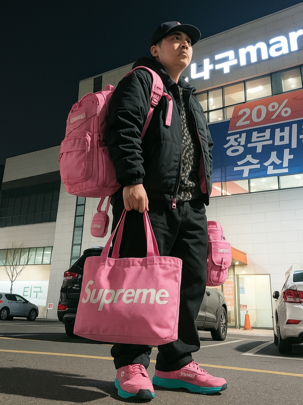 Supreme Cotton Utility Anorak Plaid - 24SS 착용 스타일 - 3