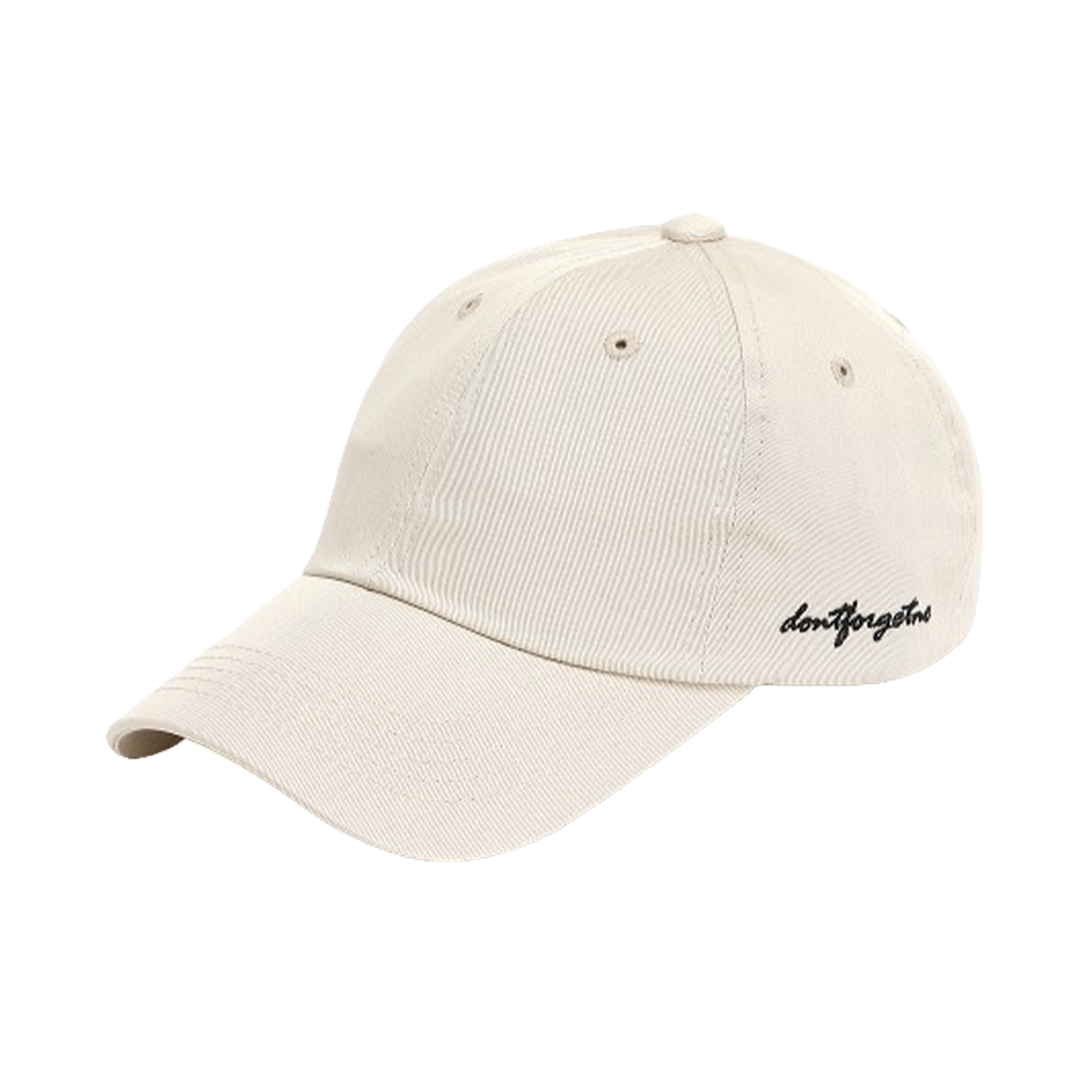 돈포겟미 스크립트 볼캡 베이지(DONTFORGETME Script Strap Beige)