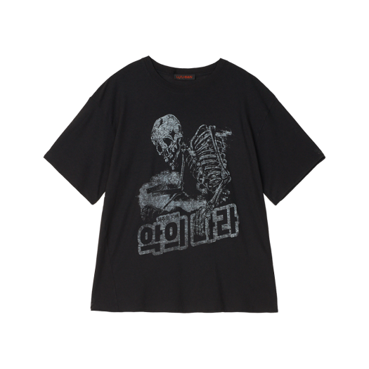 루단 쓰래쉬 티 워시드 블랙 리퍼 램페이지 - 25SS