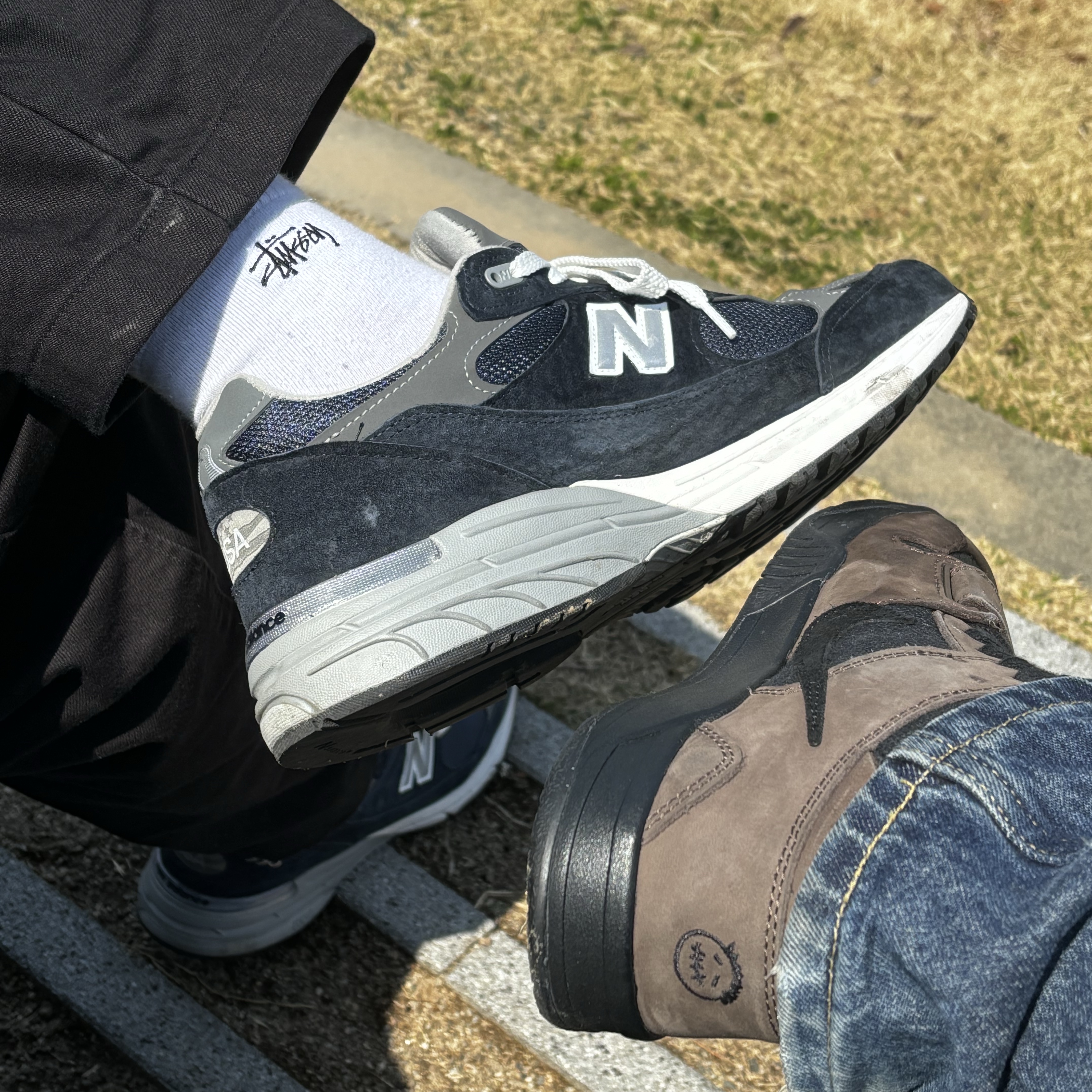 Jordan x Travis Scott Jumpman Jack TR Black and Dark Mocha, Supreme x Tetris Mini Red - 24SS (Korean Ver.) 착용 스타일 - 2