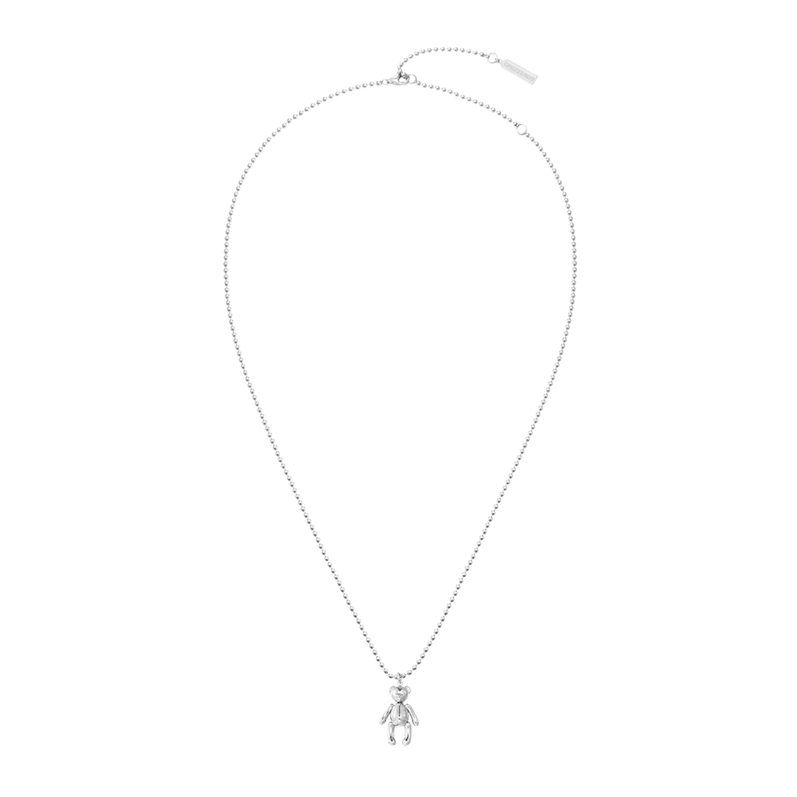 넘버링 #5841 테디 베어 네크리스 실버