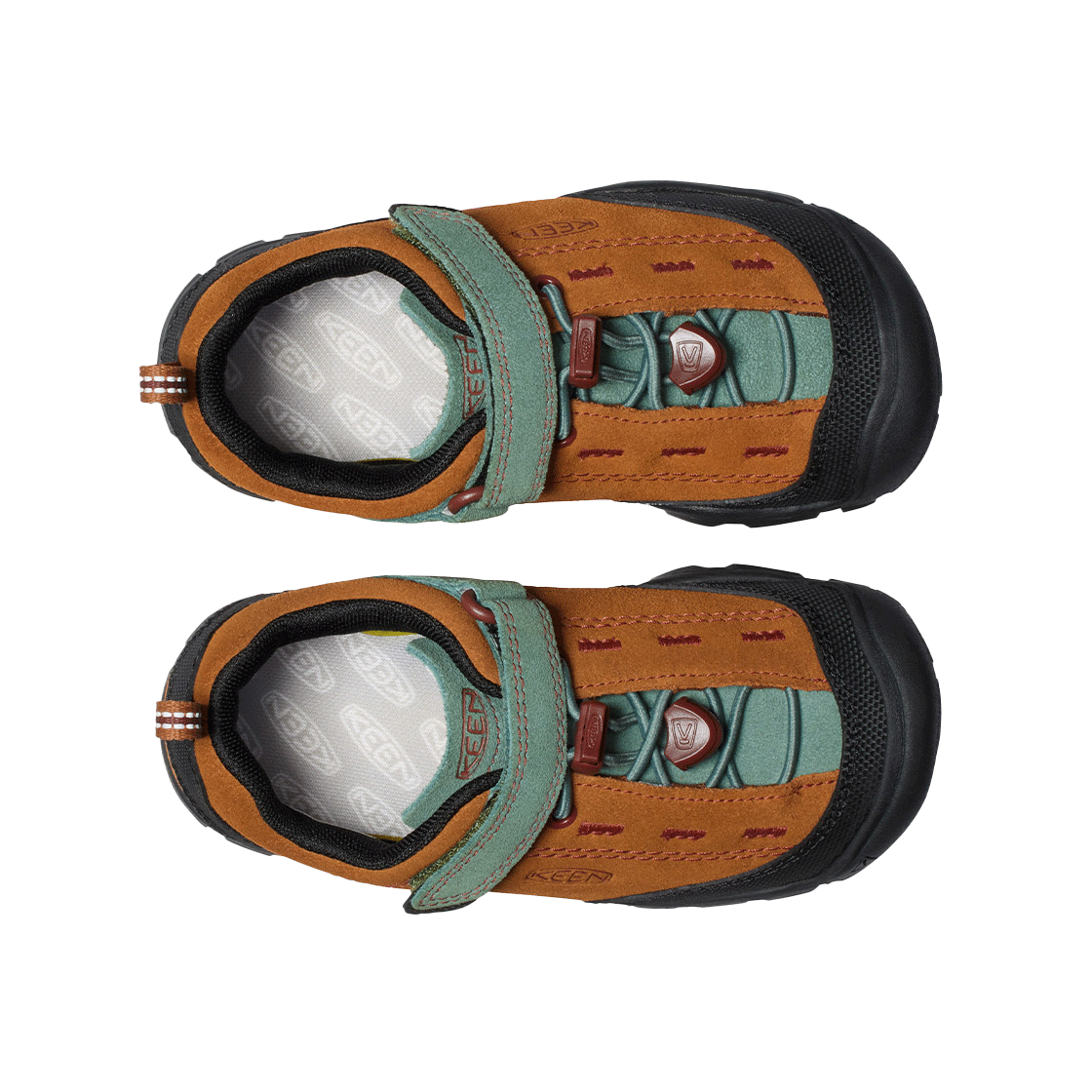 킨 재스퍼 II 밝은 브라운 키즈 스니커즈(KEEN Children Jasper Ii Keen Maple Dark Forest) - 3