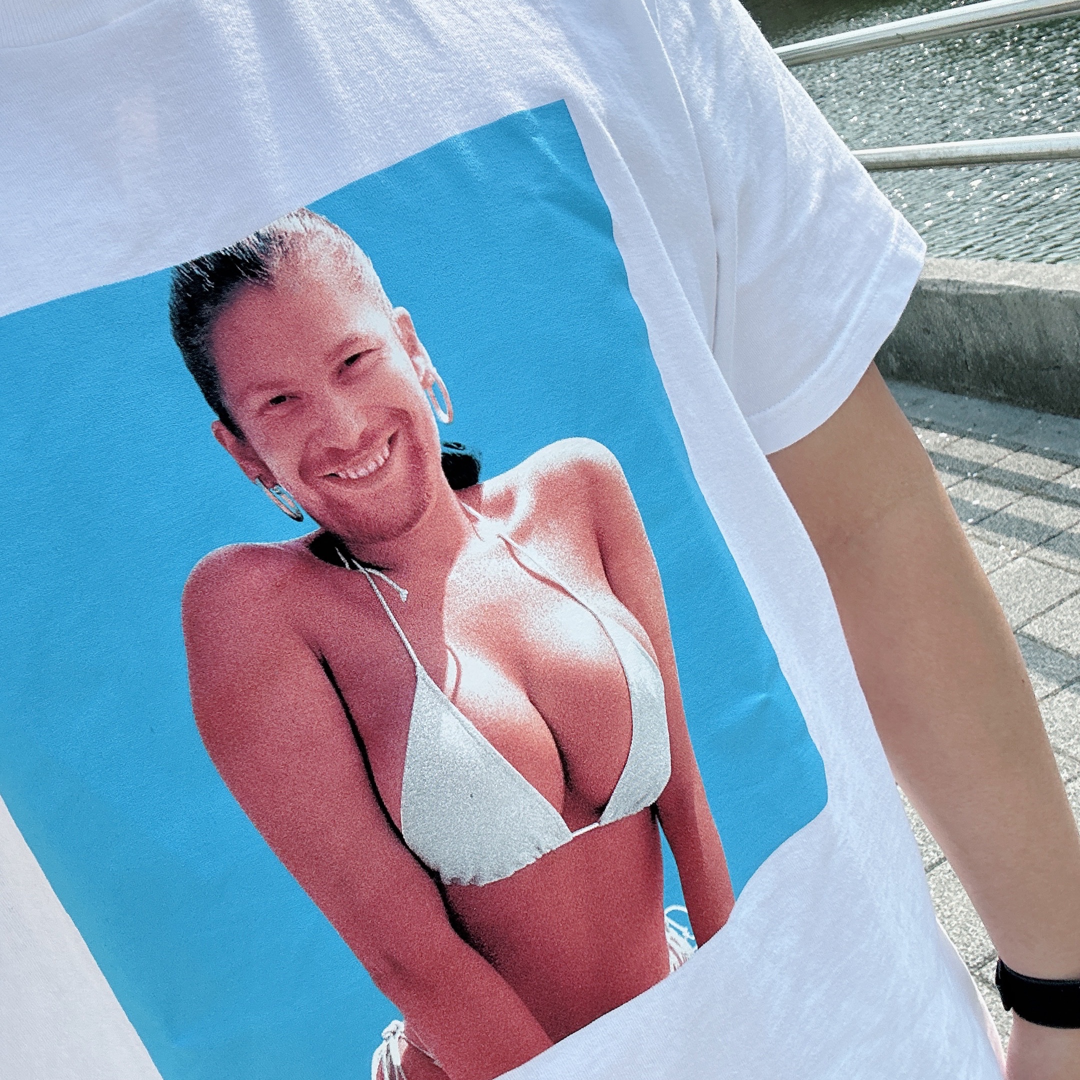Supreme x Aphex Twin Windowlicker T-Shirt White - 25SS 착용 스타일 - 2
