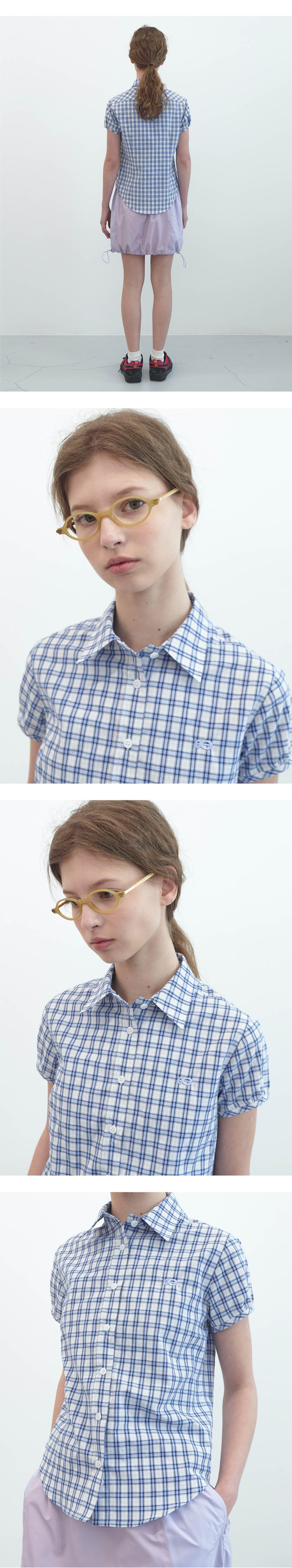 엔조블루스 체크 하프 슬리브 셔츠 스카이 | ENZO BLUES | KREAM 엔조블루스 체크 하프 슬리브 셔츠 스카이 | ENZO BLUES | KREAM