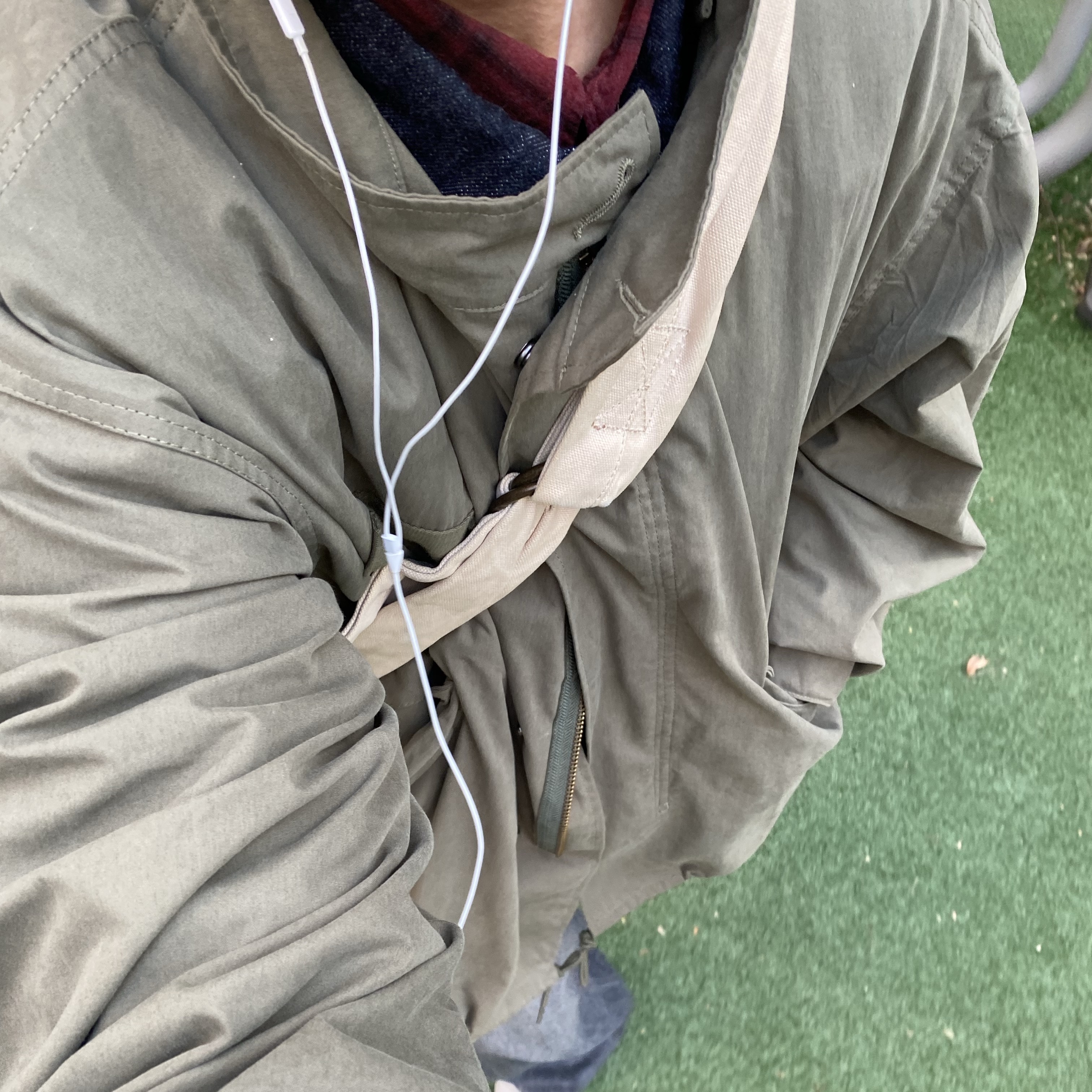 Freak's Store M-65 Short Mods Coat Liner Set Olive, Kapital No.6 Canvas Little Snufkin Bag Kinari 착용 스타일 - 2