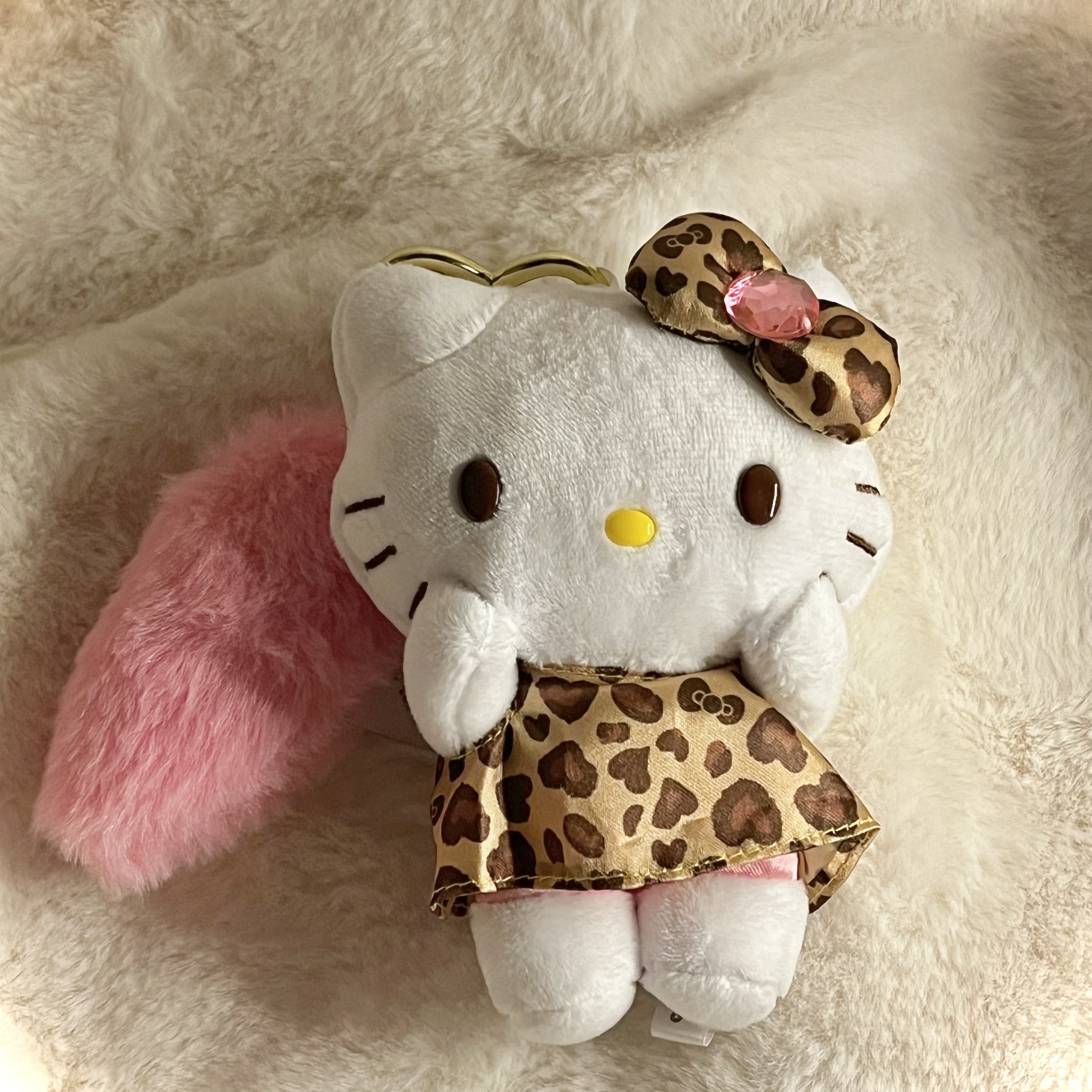 Sanrio Hello Kitty Mascot Leopard Key Holder with Tail, Sanrio Hello Kitty Mascot Leopard Key Holder with Tail 착용 스타일 - 4