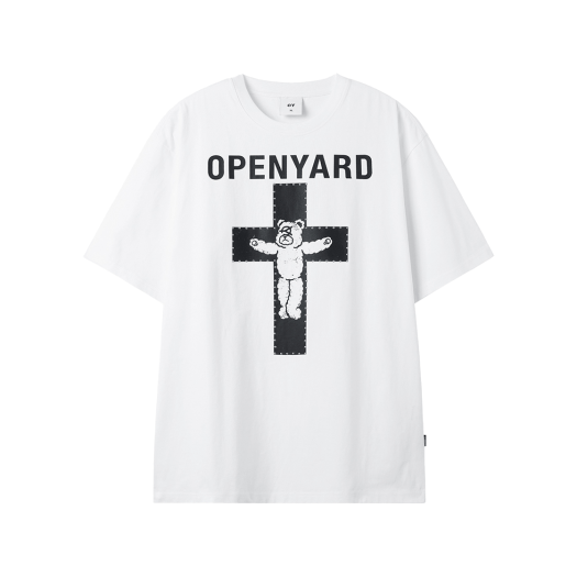 OYBES1TE034WH OY Metal Cross Odolly Tee White