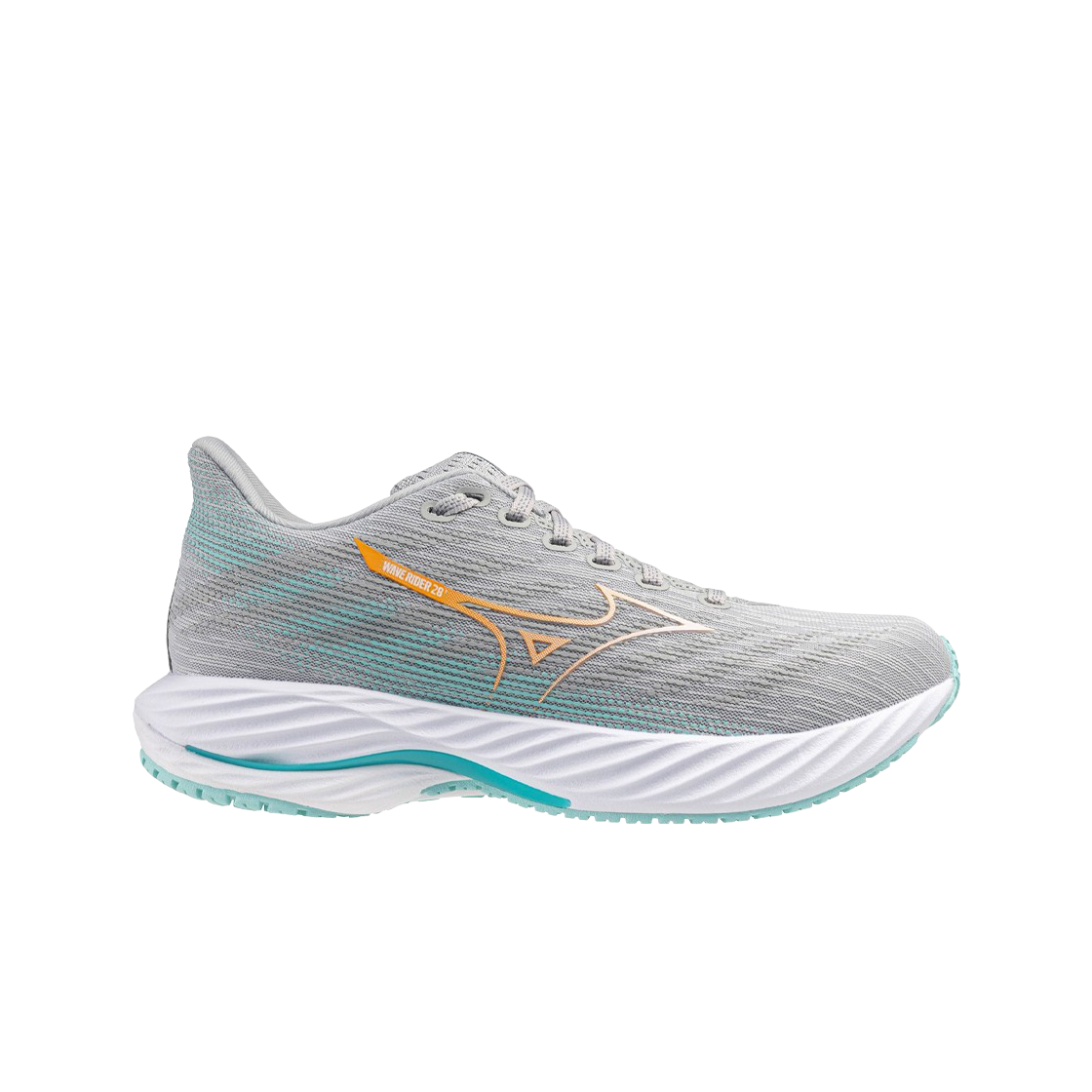 J1GD240672 (W) Mizuno Wave Rider 28 SW Harbor Mist White