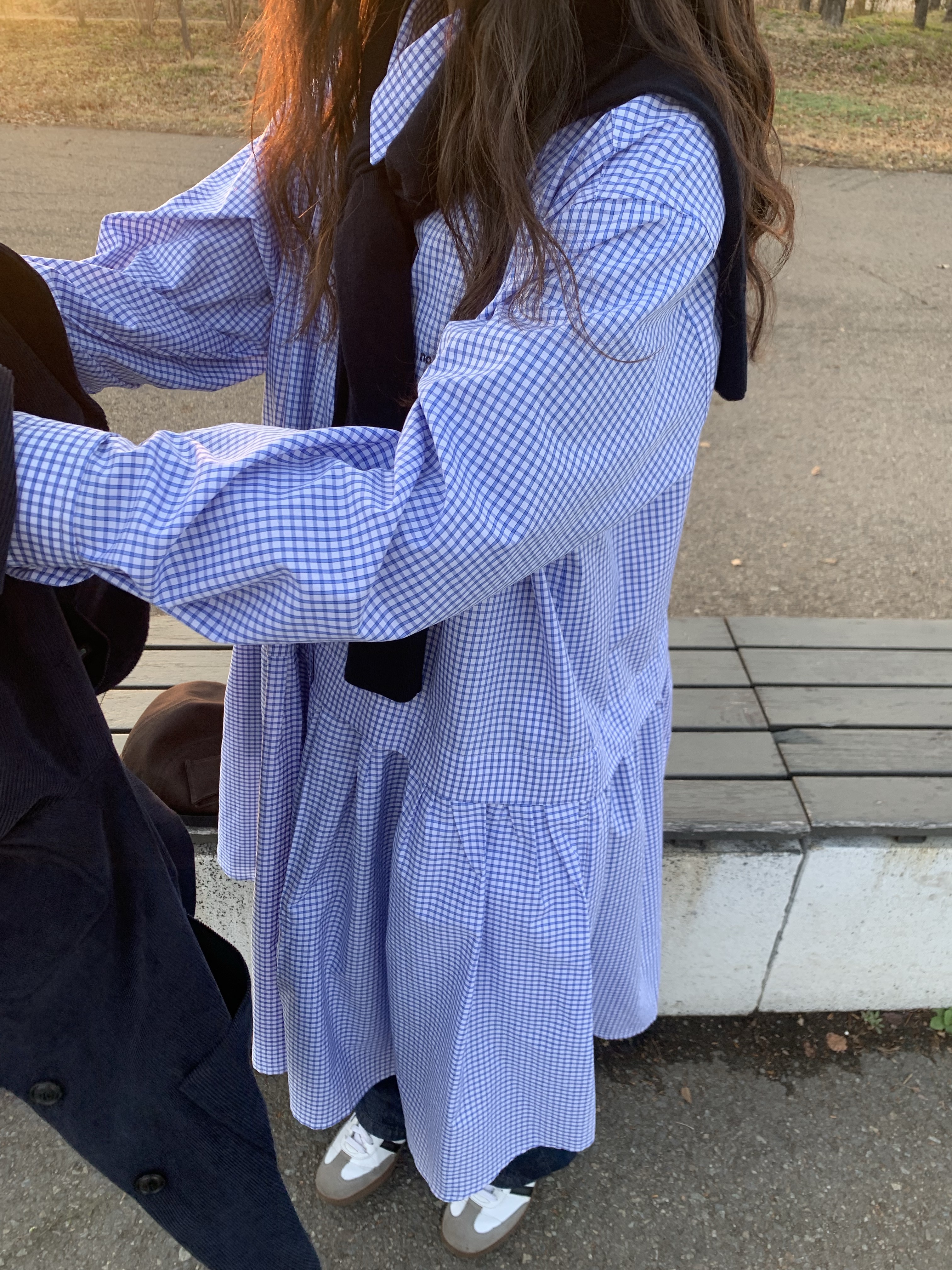 아디다스 삼바 OG 클라우드 화이트 착용 스타일 - 3