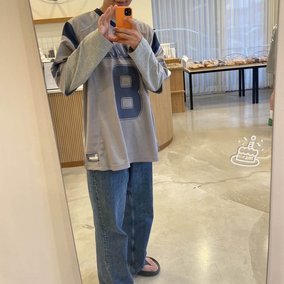 Palace Mesh Team Jersey Grey - 24SS 착용 스타일