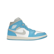 (W) Jordan 1 Mid Dark Powder Blue White