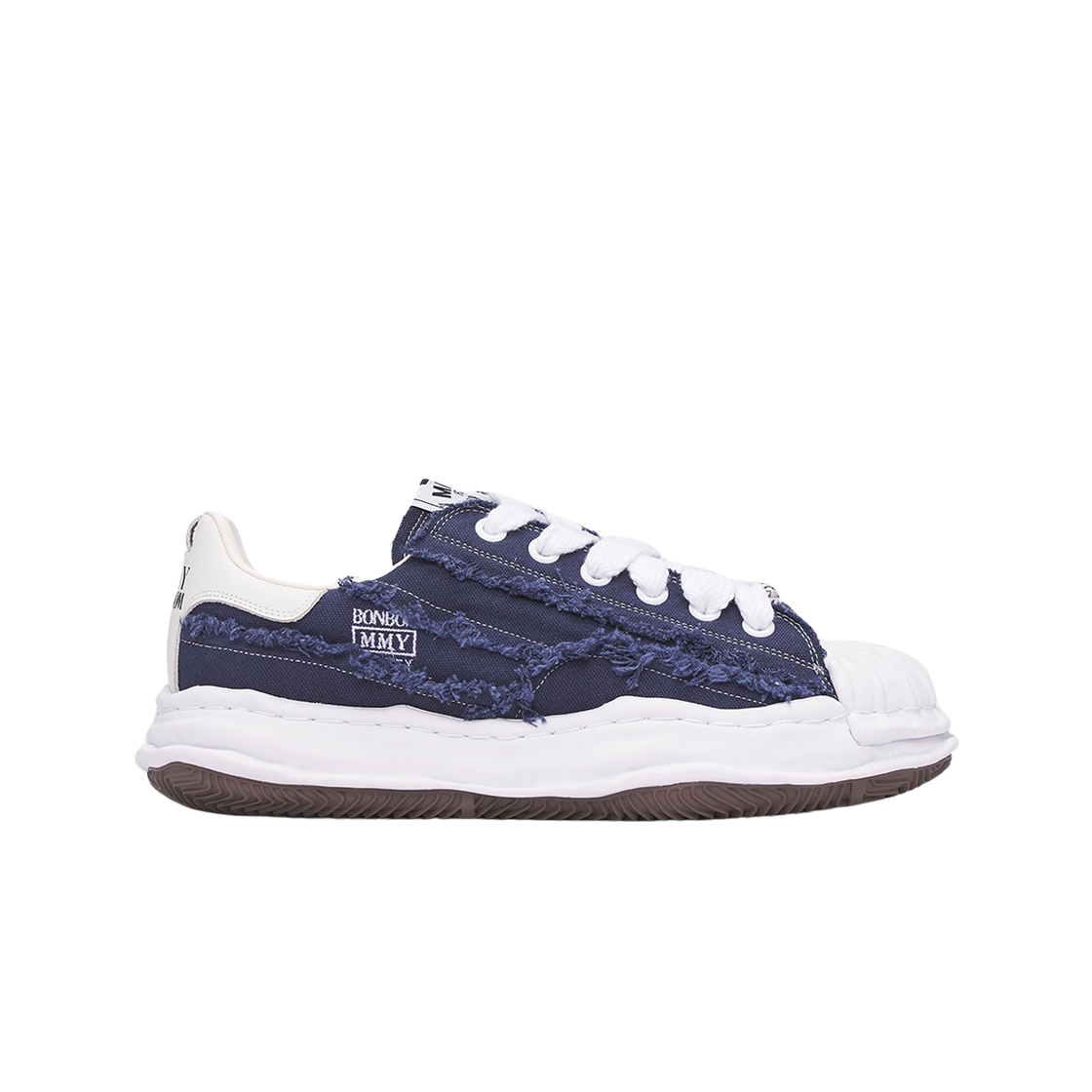 메종 미하라 야스히로 x 본봄 블레이키 로우 엣지 스니커즈 네이비(Maison Mihara Yasuhiro x Bonbom Blakey Raw Edge Sneakers Navy)