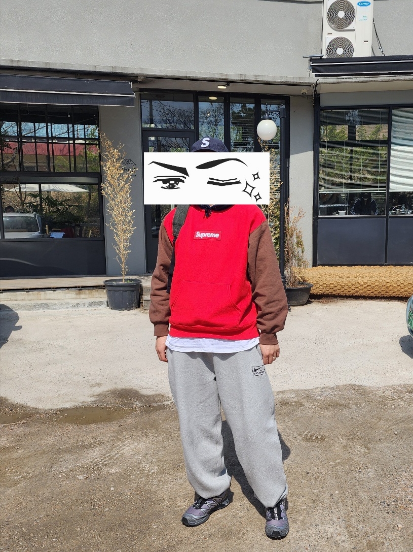 Supreme Box Logo Hooded Sweatshirt Multicolor - 24FW, Salomon x Atmos XT-6 GTX Grey Silver 착용 스타일