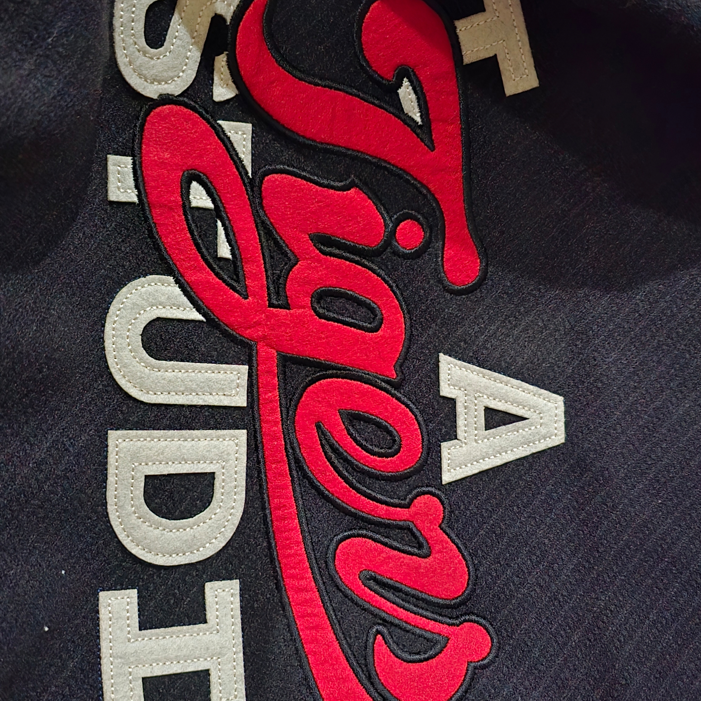 Kia Tigers x IAB Studio Double Logo Stadium Jacket 착용 스타일