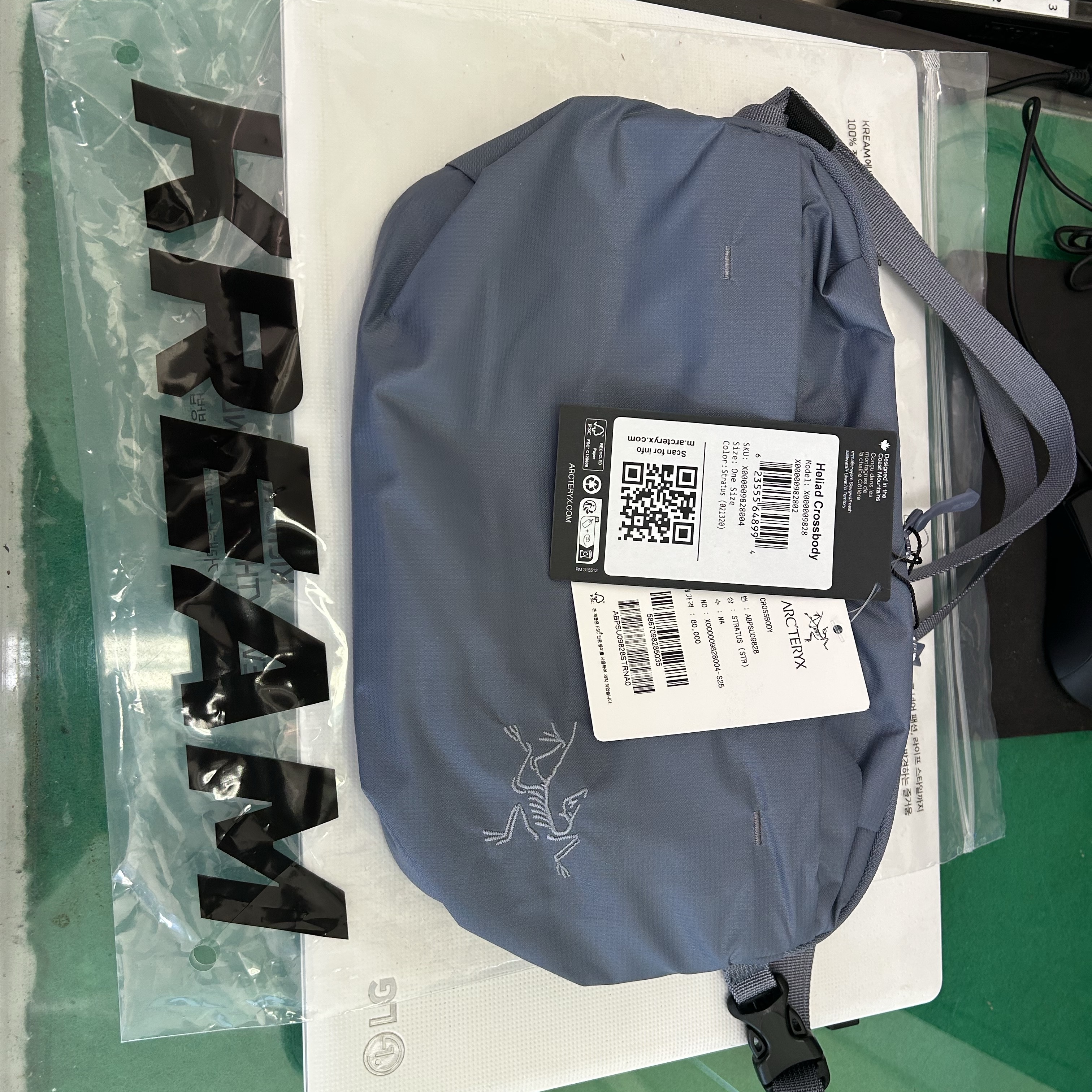 Arc'teryx Heliad Crossbody Bag Stratus 착용 스타일 - 2