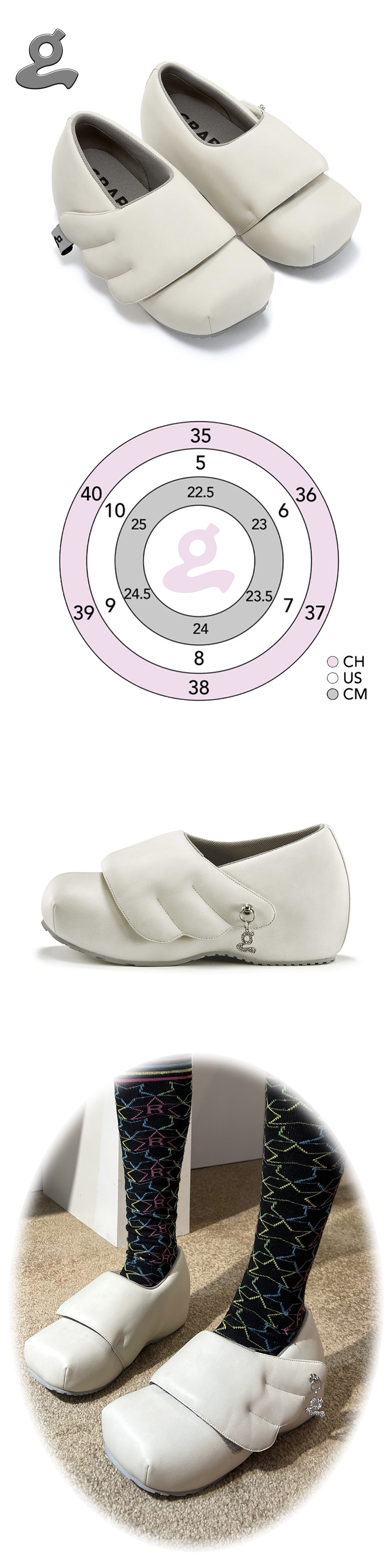 GRAPE Hotel Wings Platform Shoes ホワイトy2k Wings Platform Shoes | GRAPE