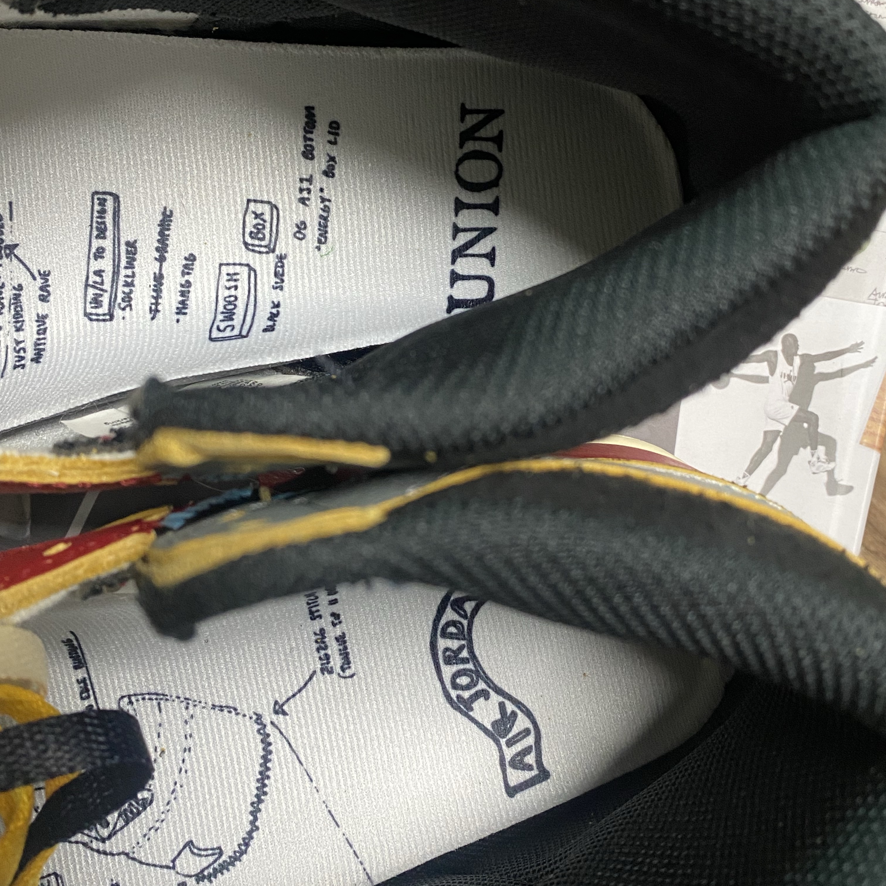 Jordan 1 x Union Retro High OG Chicago Shadow 착용 스타일 - 7