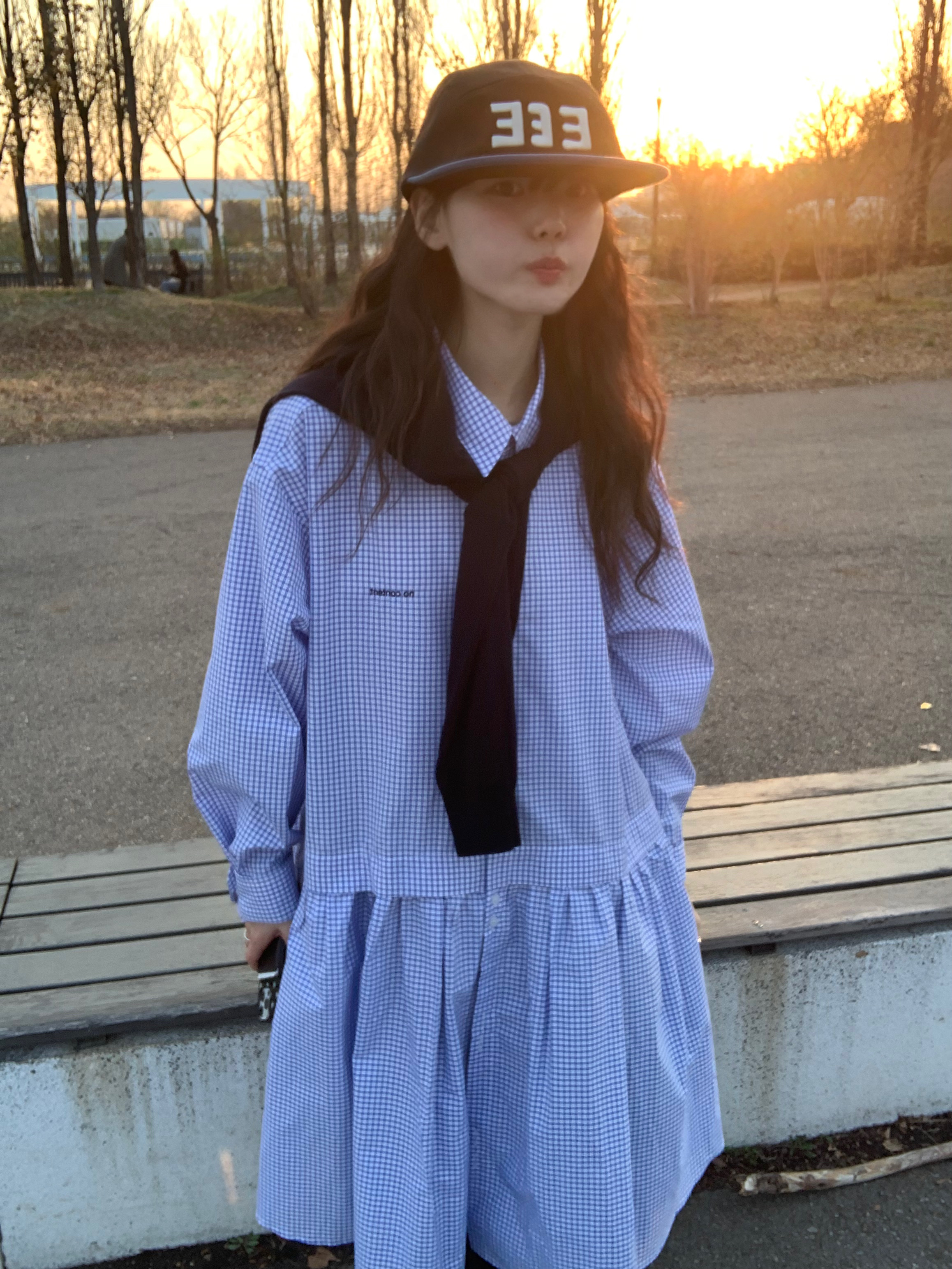 아디다스 삼바 OG 클라우드 화이트 착용 스타일 - 1