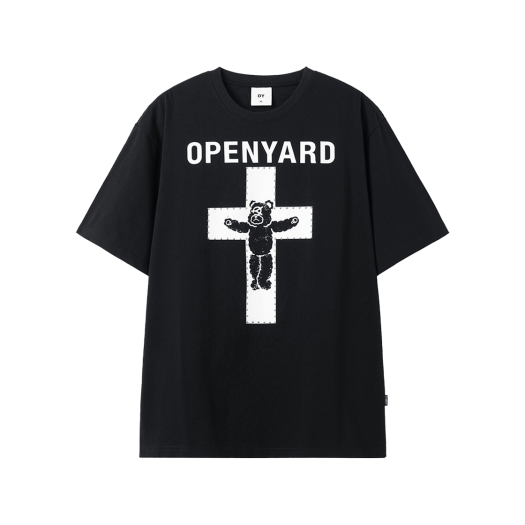 OYBES1TE034BK OY Metal Cross Odolly Tee Black