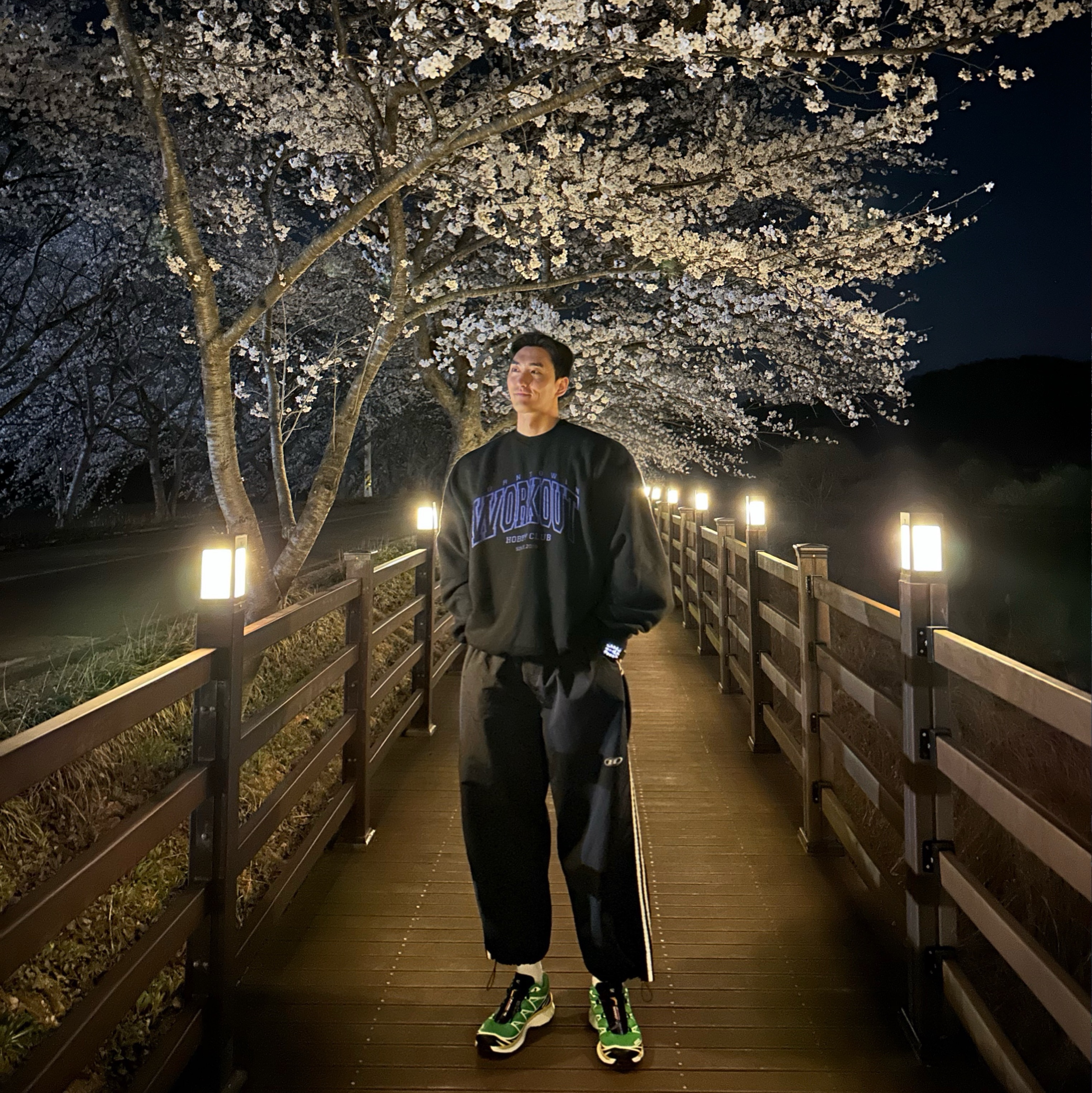 Salomon XT-6 Bright Green Black 착용 스타일