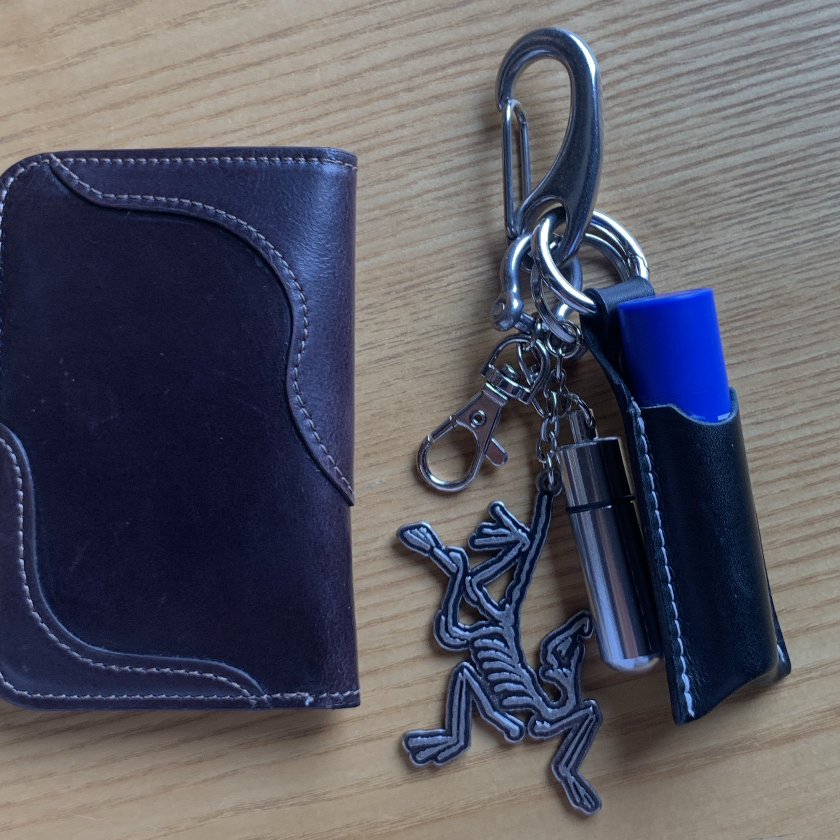 Arc'teryx Keyring Metal 착용 스타일