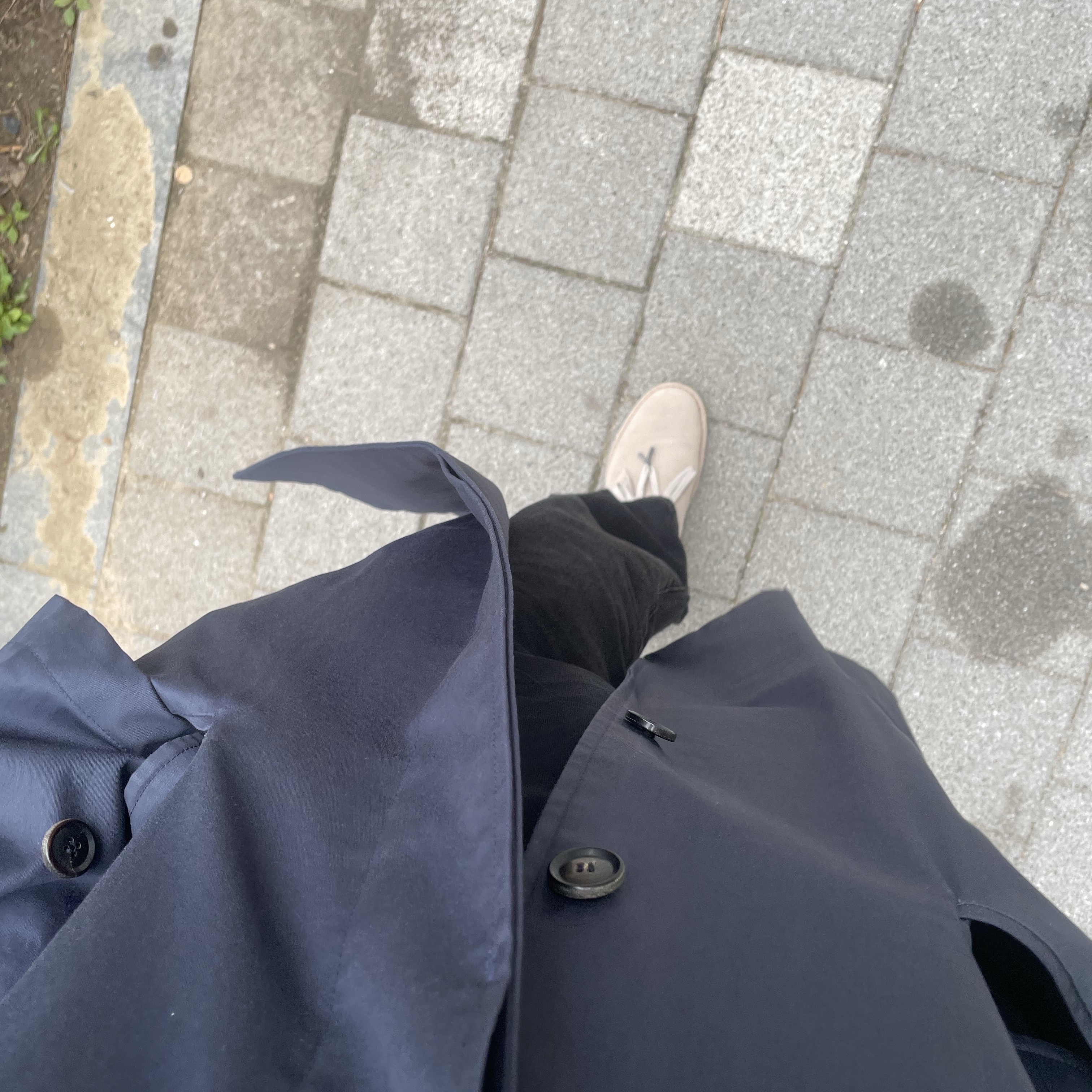 (W) Clarks Boots Beige 착용 스타일 - 1
