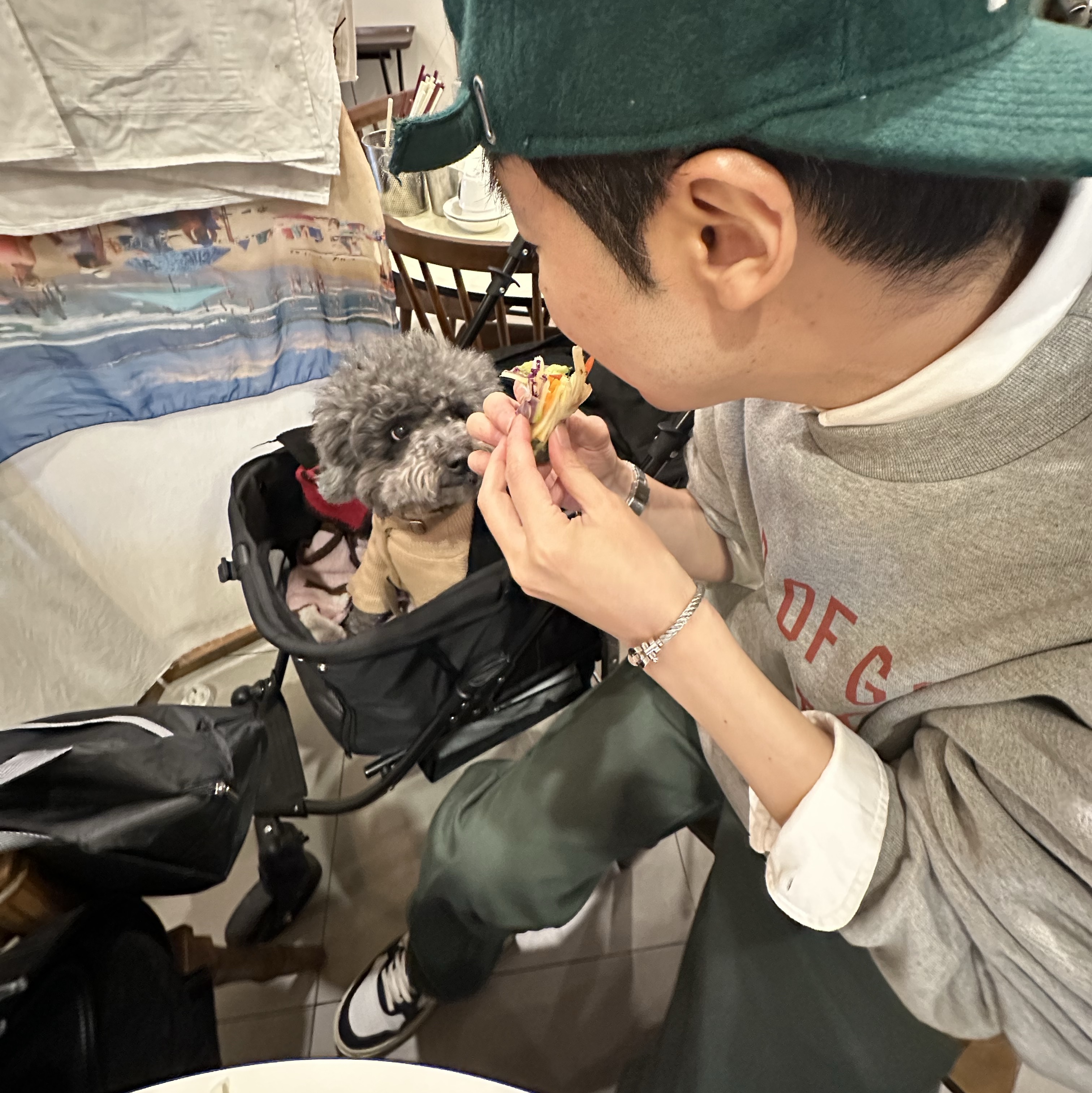 Essentials Fleece Crewneck State Dark Heather - 24FW, Fred Force 10 Steel Cable Bracelet Large 18K White Gold 착용 스타일 - 4