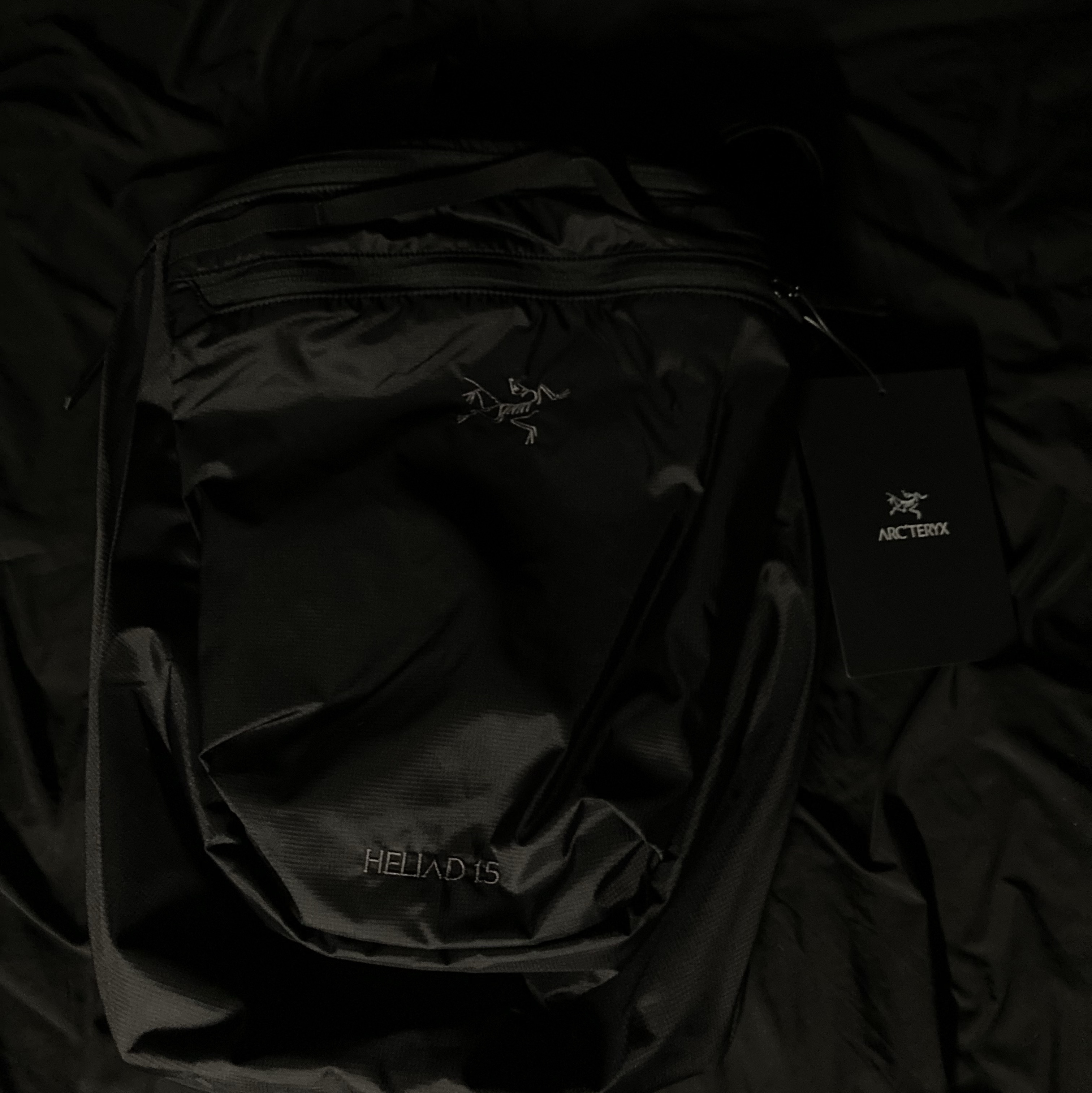 Arc'teryx Heliad 15 Backpack Black 착용 스타일
