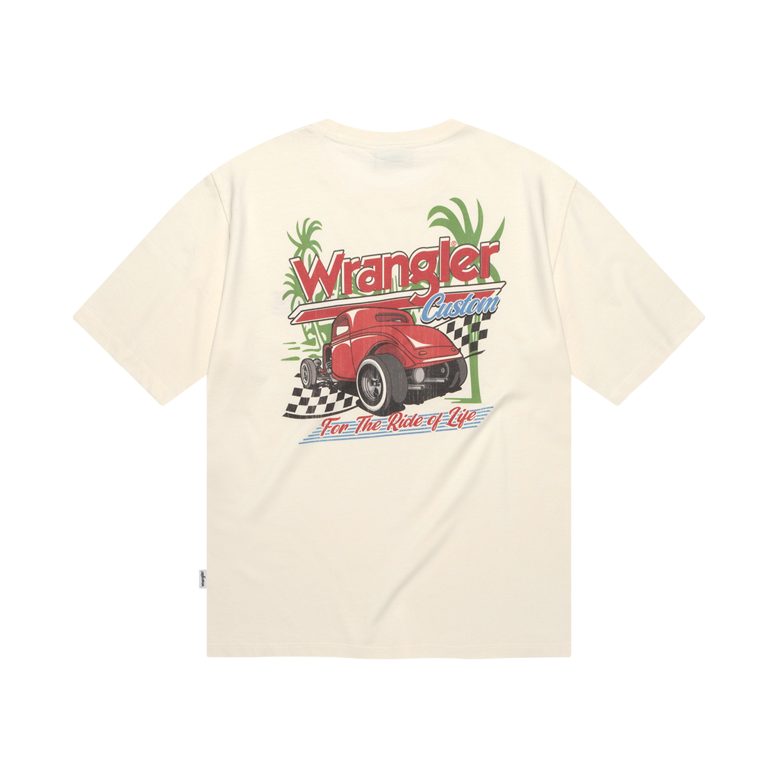 랭글러 레이싱카 랠리 티셔츠 아이보리(Wrangler Racing Car Rally T-Shirt Ivory)