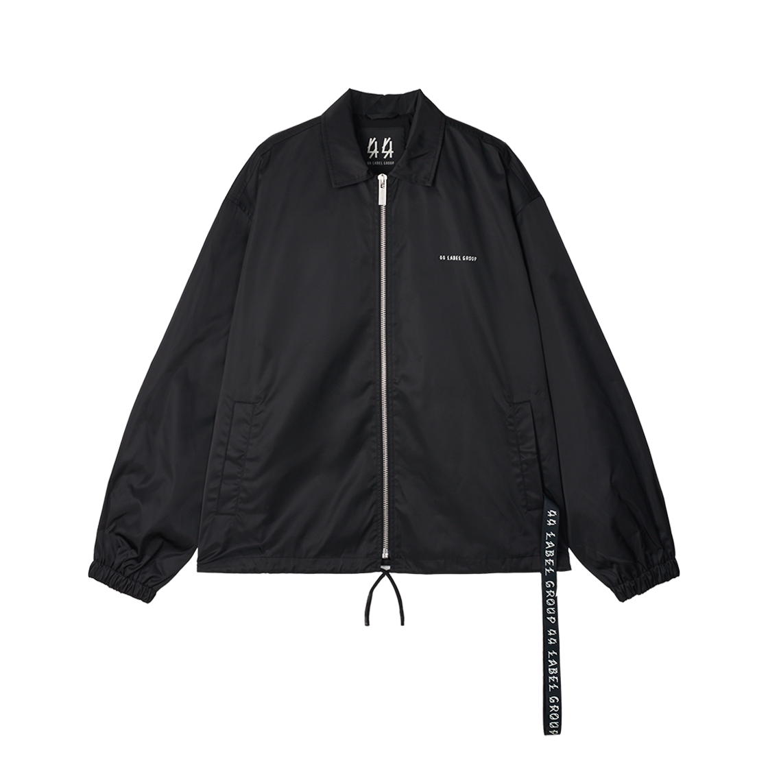 KM5BOTBFL01BK 44 Label Group Tour Coach Jacket Black - 25SS