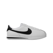(W) Nike Cortez Leather White Black