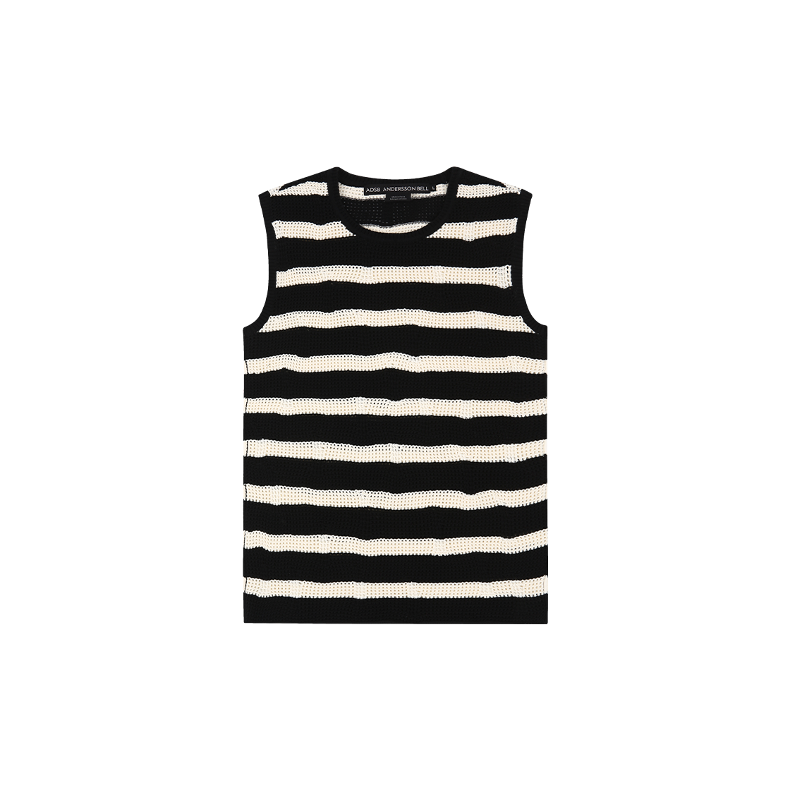 atb1328m(BLACK/ECRU) ADSB Andersson Bell Net Damaged Sleeveless Black Ecru - 대표 이미지 #1